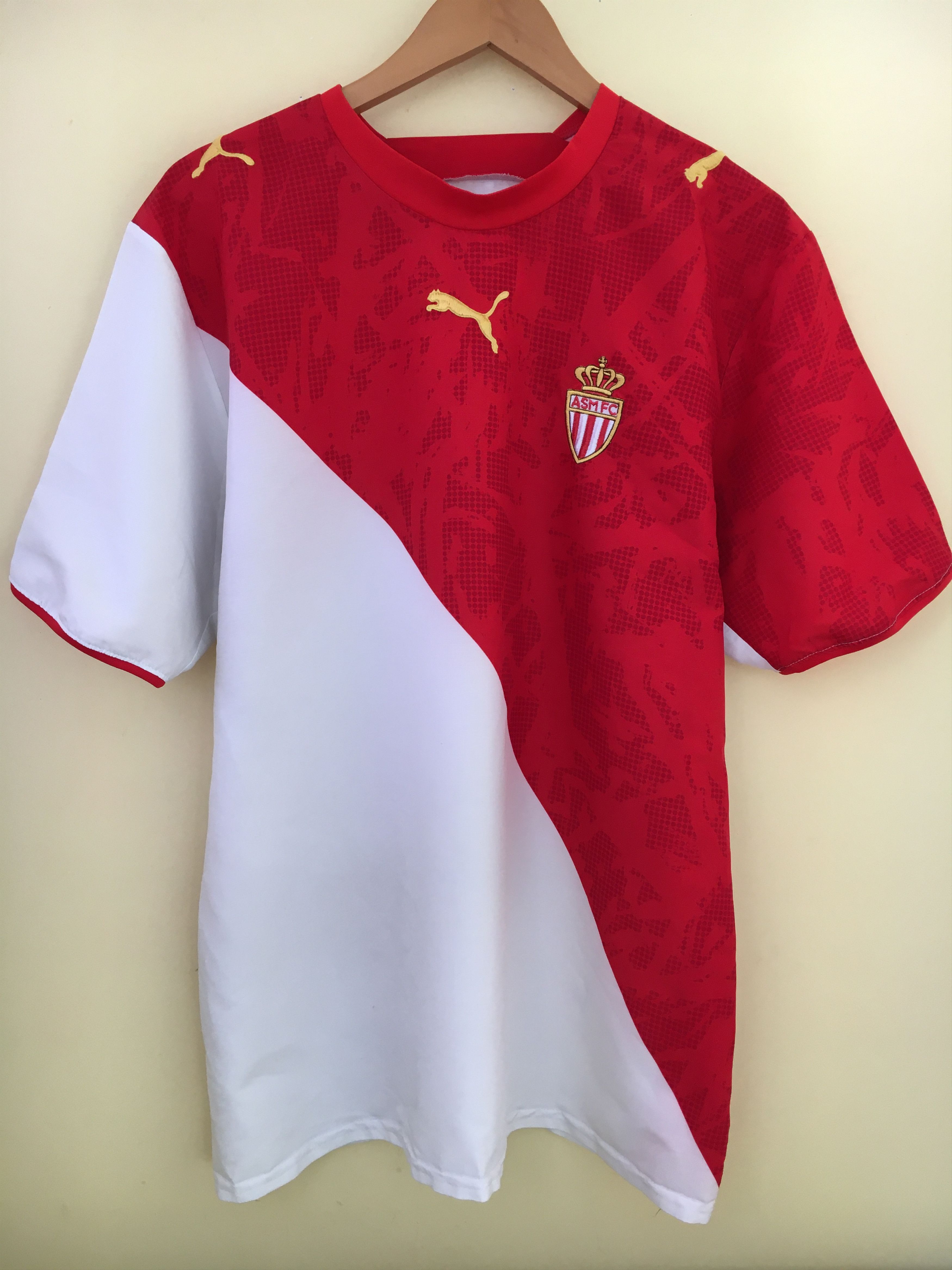 Maillot shirt jersey maglia ancien PLASIL N° 6 AS MONACO 2006-2007 BWIN