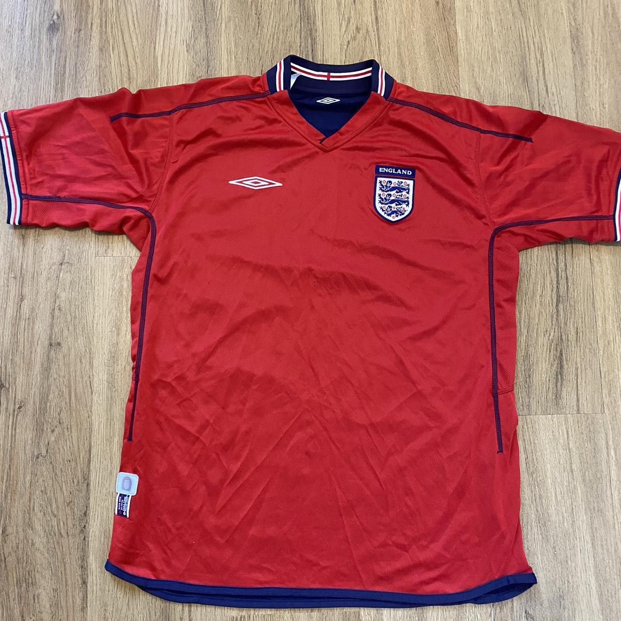 2002-04 England Away Umbro Shirt Football Mundial