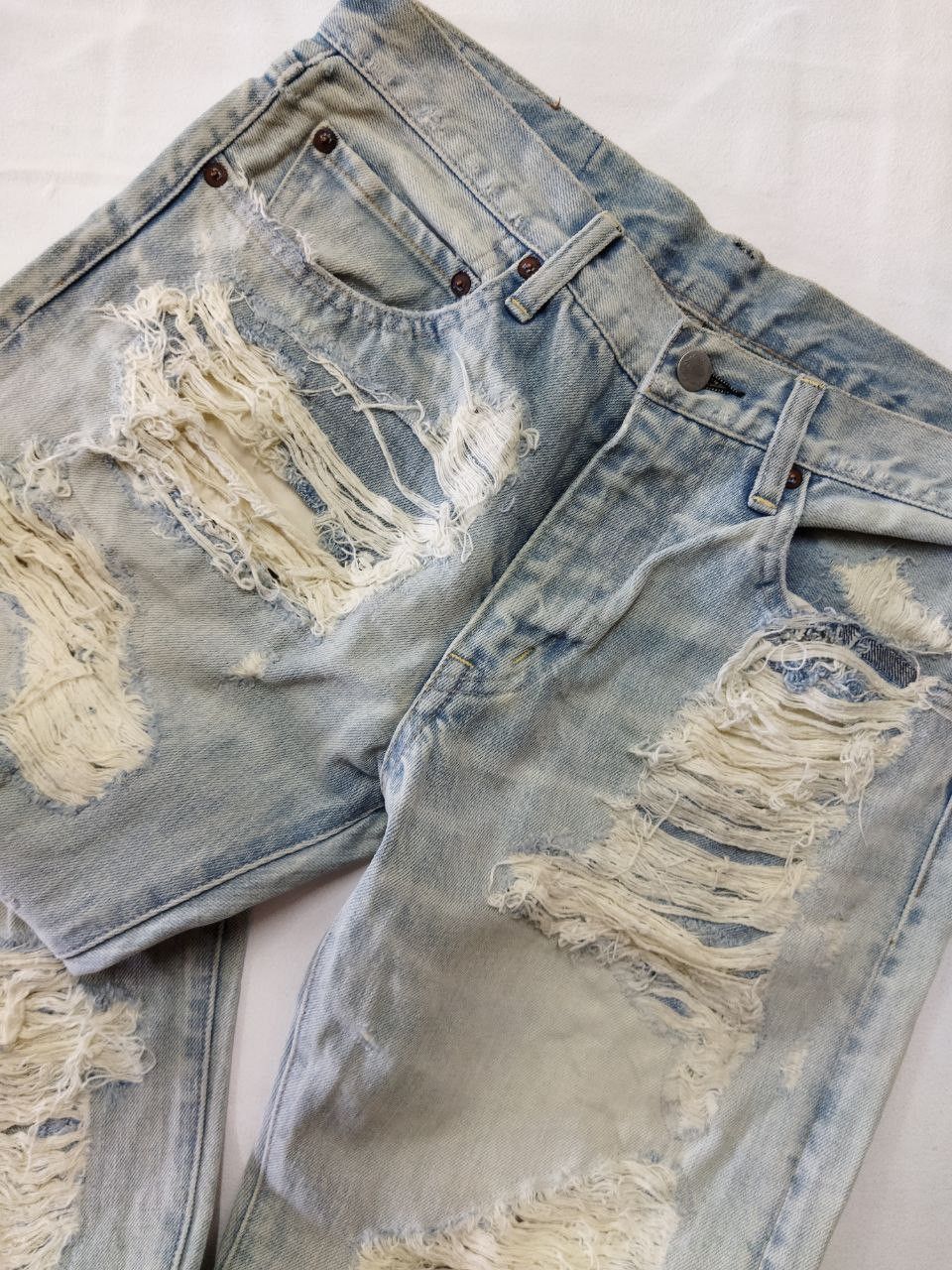 Japanese Brand RNA The Alternative Syndrome Distressed Style Jeans Size US 32 / EU 48 - 8 Thumbnail