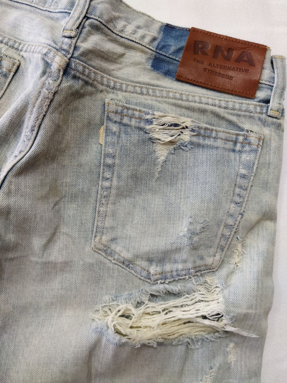 Japanese Brand RNA The Alternative Syndrome Distressed Style Jeans Size US 32 / EU 48 - 6 Thumbnail