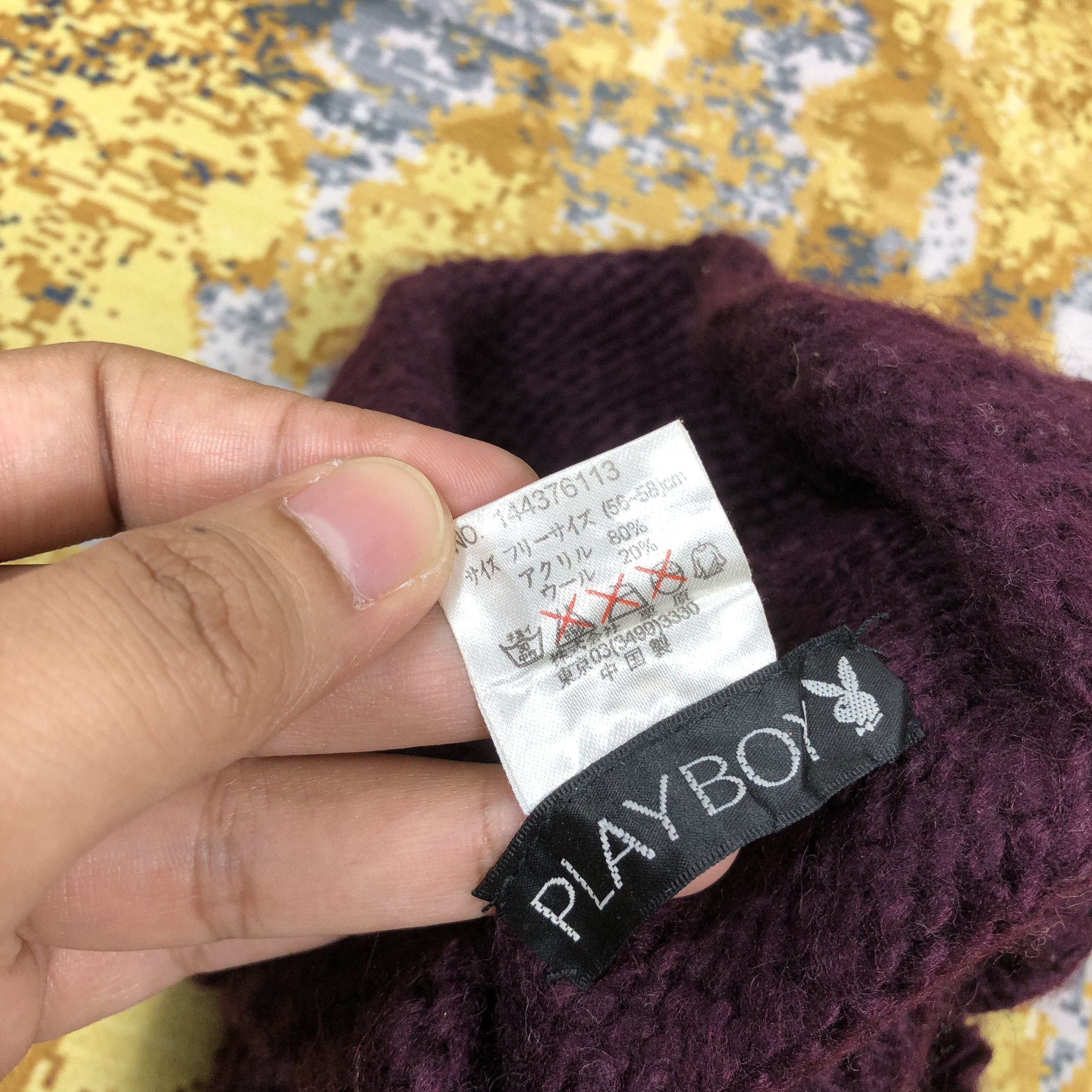 Playboy × Vintage Vintage Playboy Beanie Hat B1452 Size ONE SIZE - 10 Thumbnail