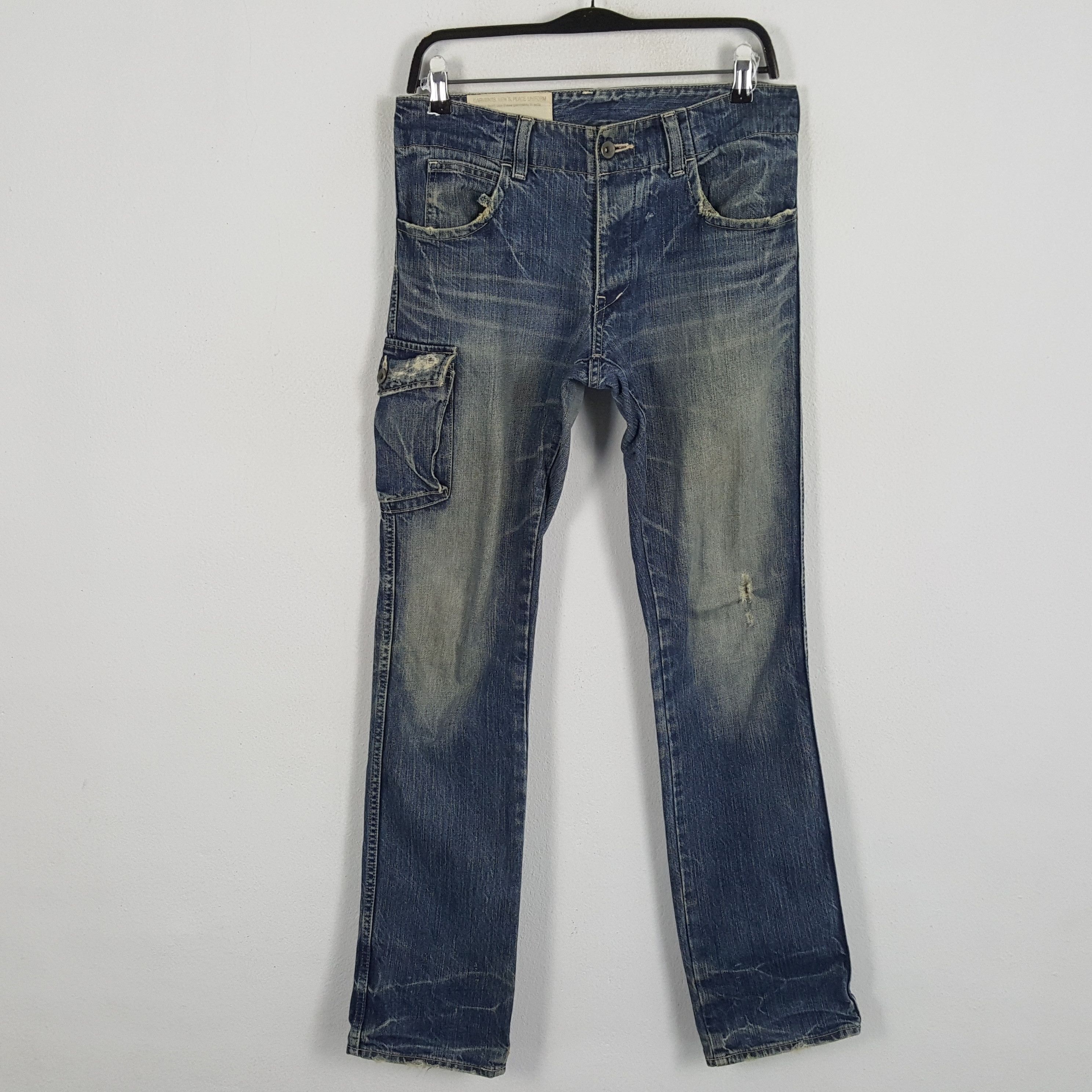 Engineered Garments × Japanese Brand × Vintage GARMENTS MEN Japanese Streetwear Cargo Style Jeans Size US 31 - 1 Thumbnail