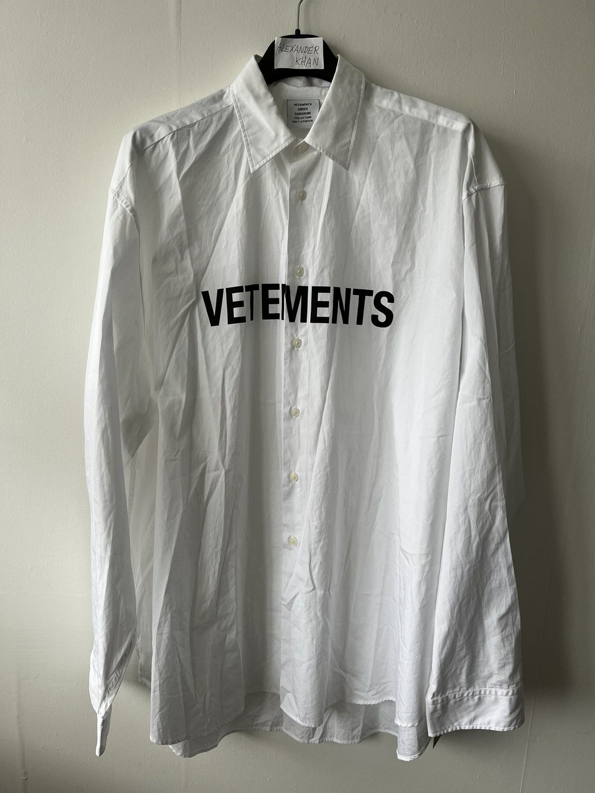 Vetements Vetements AW20 Logo Oversized Shirt Size US L / EU 52-54 / 3 - 1 Thumbnail