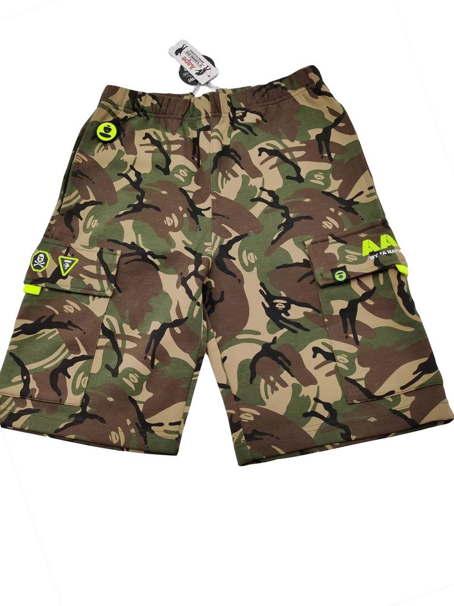 Aape Aape Brown Green Camo Shorts Size US 27 - 1 Thumbnail