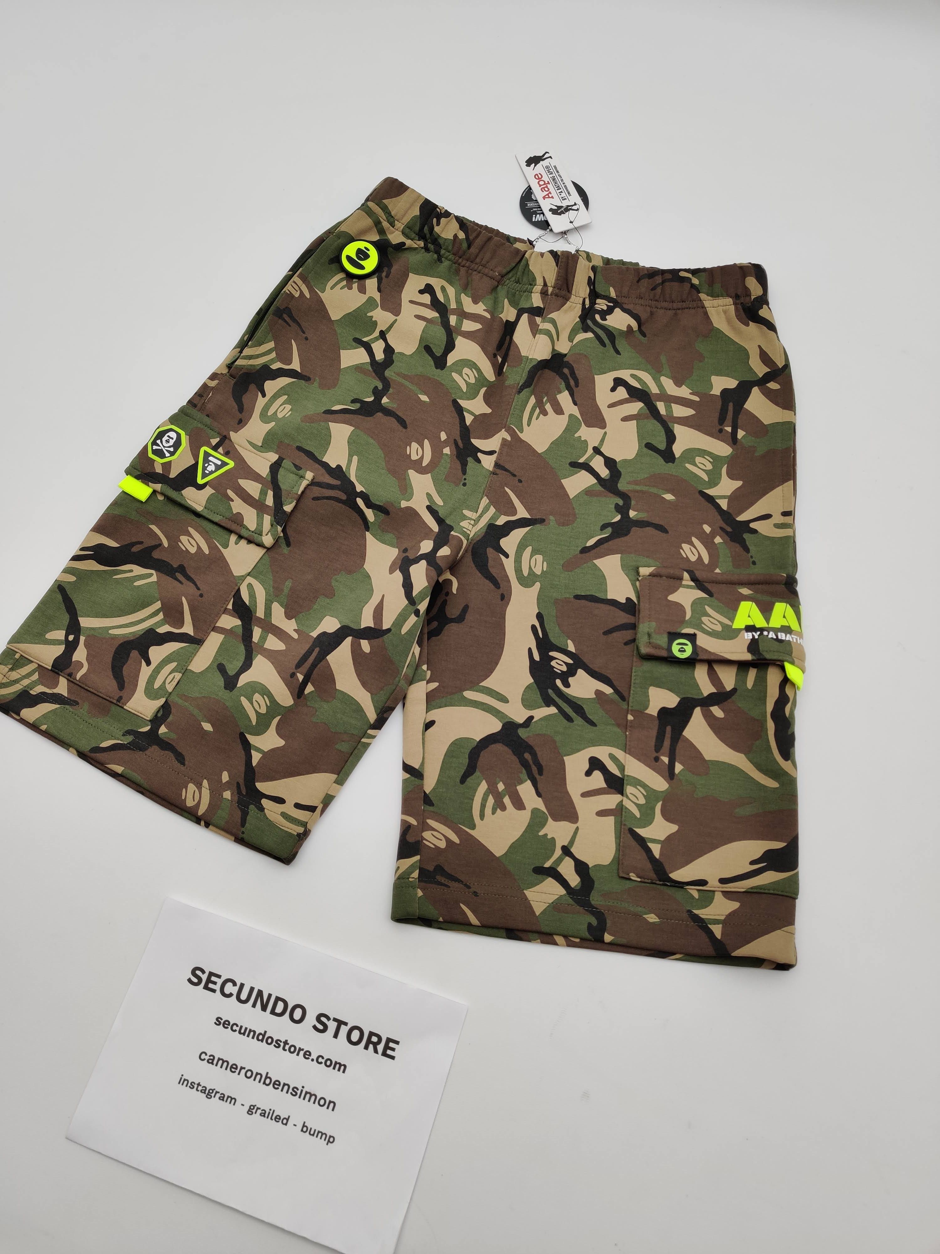 Aape Aape Brown Green Camo Shorts Size US 27 - 2 Thumbnail