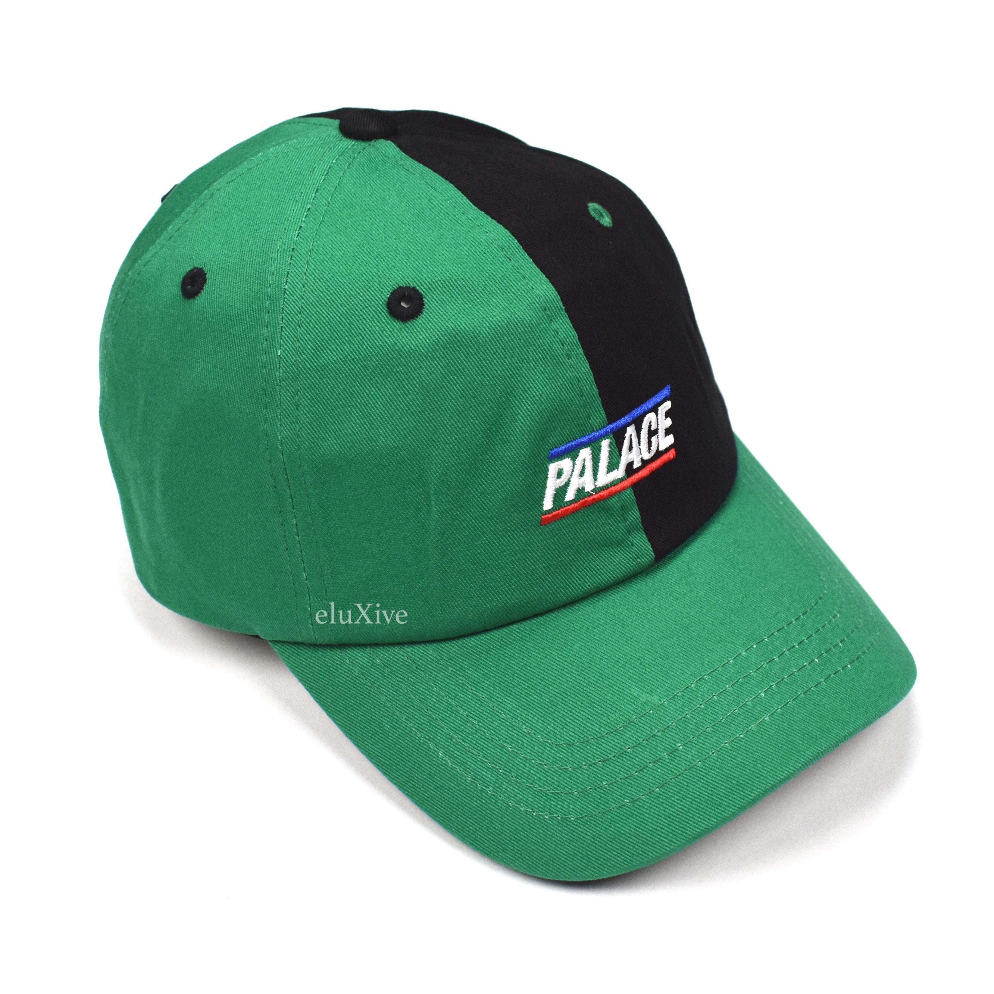 Pre-owned Palace Basically A Split Logo Hat Green Black Ds