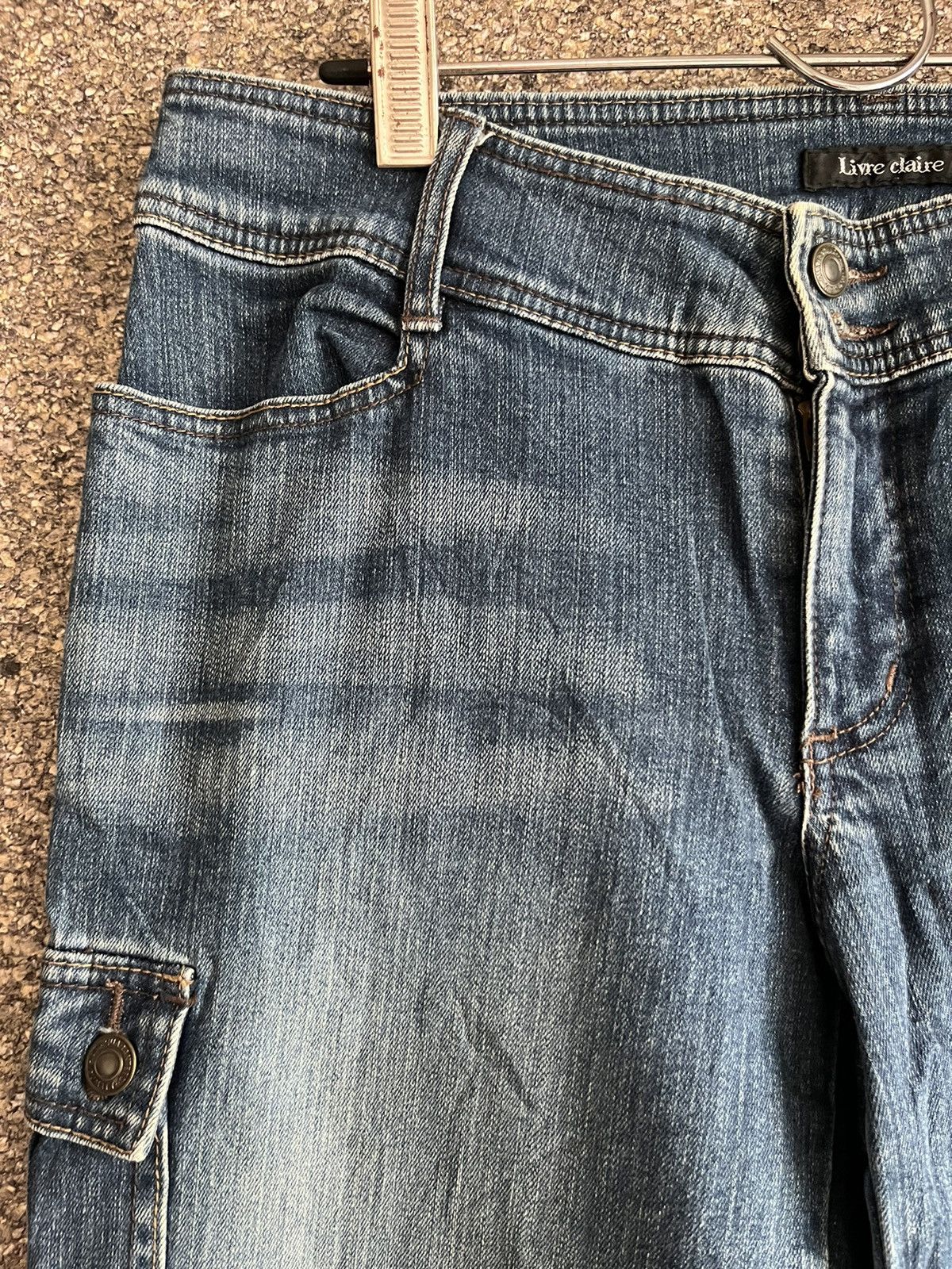 If Six Was Nine × Tornado Mart Flare jeans Livre claire ft47 Size US 33 - 3 Thumbnail