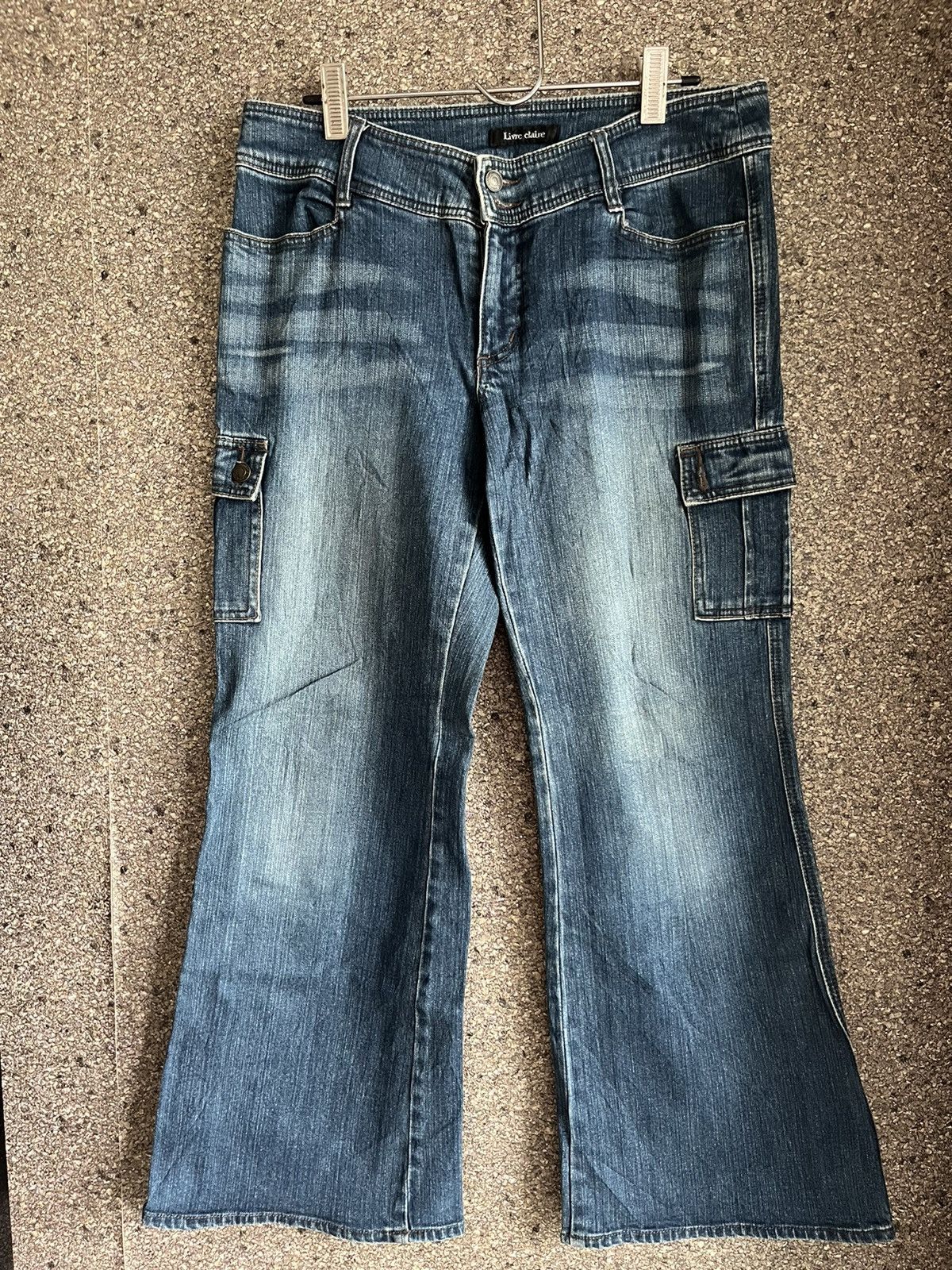 If Six Was Nine × Tornado Mart Flare jeans Livre claire ft47 Size US 33 - 1 Thumbnail