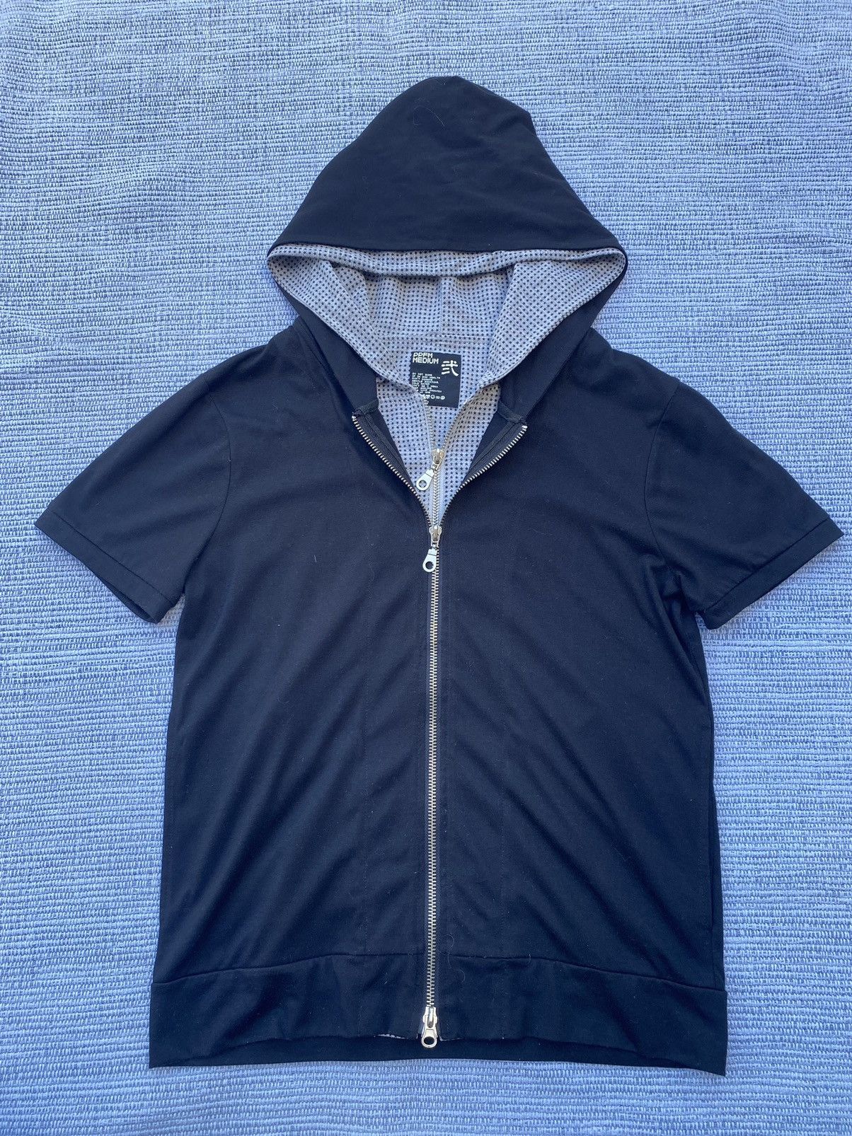 image of Ppfm Short Sleeve With Hoodie in Black, Men's (Size Medium)
