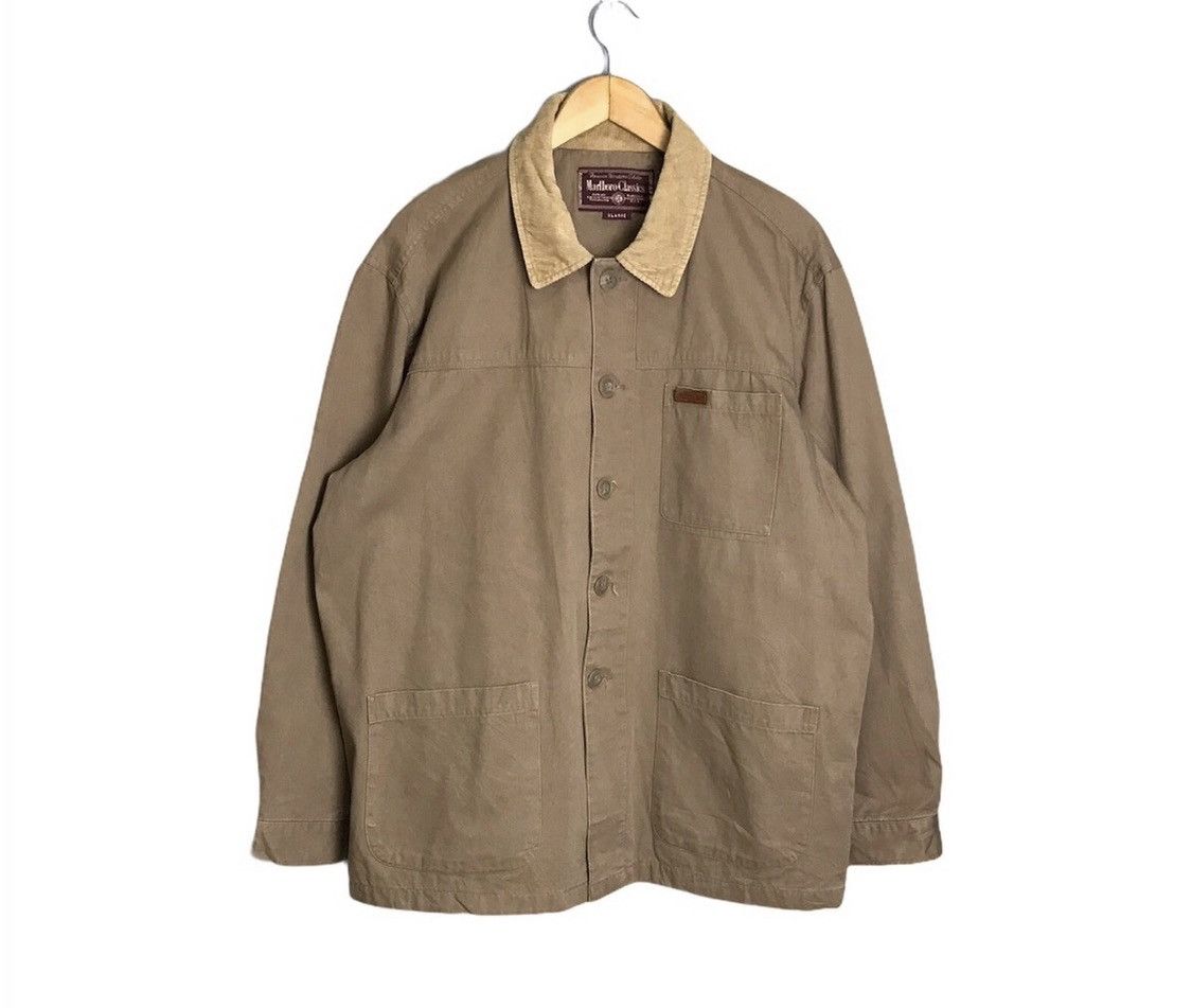 image of Marlboro Classic Chore Jacket in Brown, Men's (Size XL)