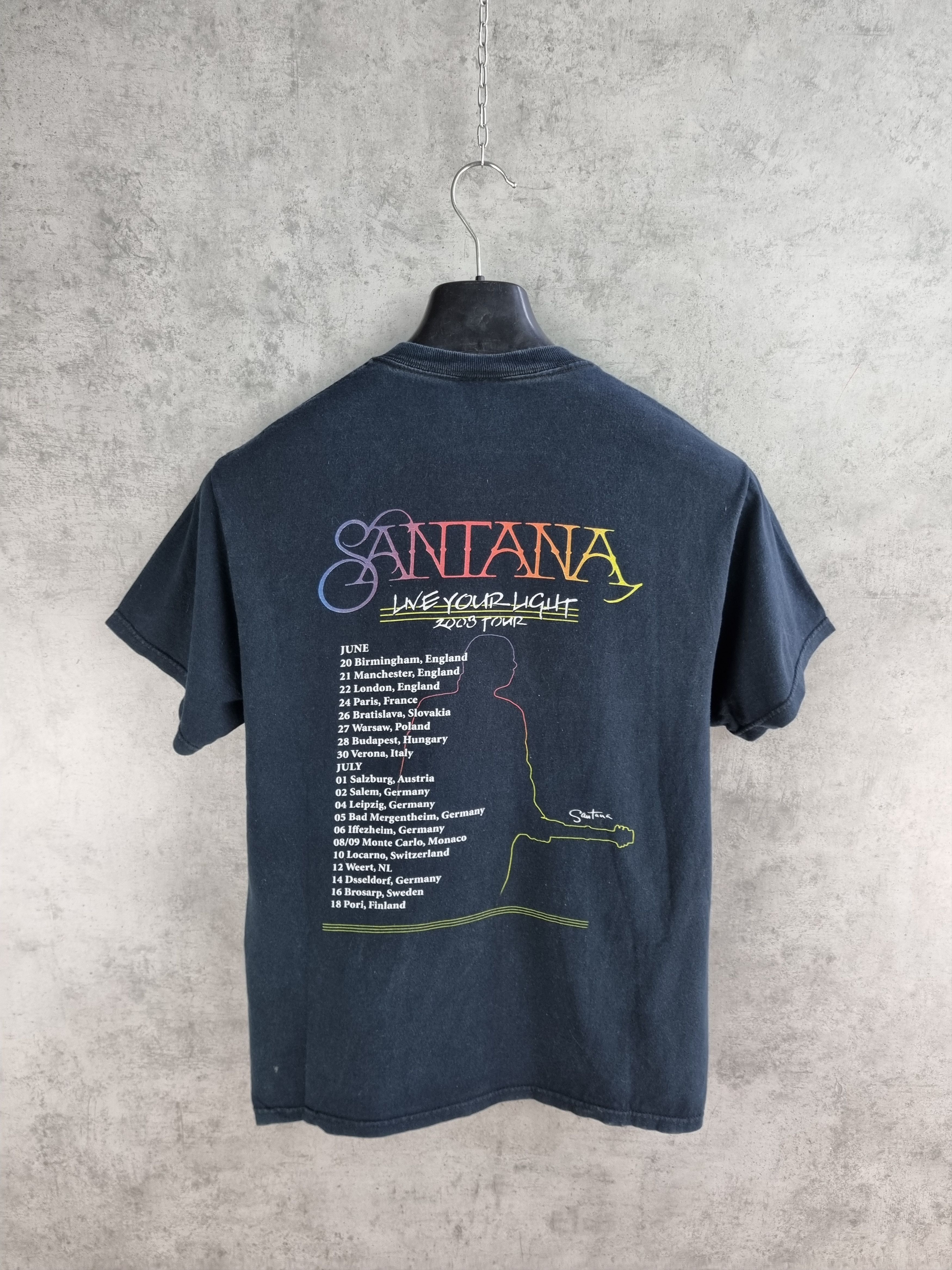 Band Tees Very rare 2003 SANTANA Tour tee shirt Vintage Size US M / EU 48-50 / 2 - 3 Thumbnail
