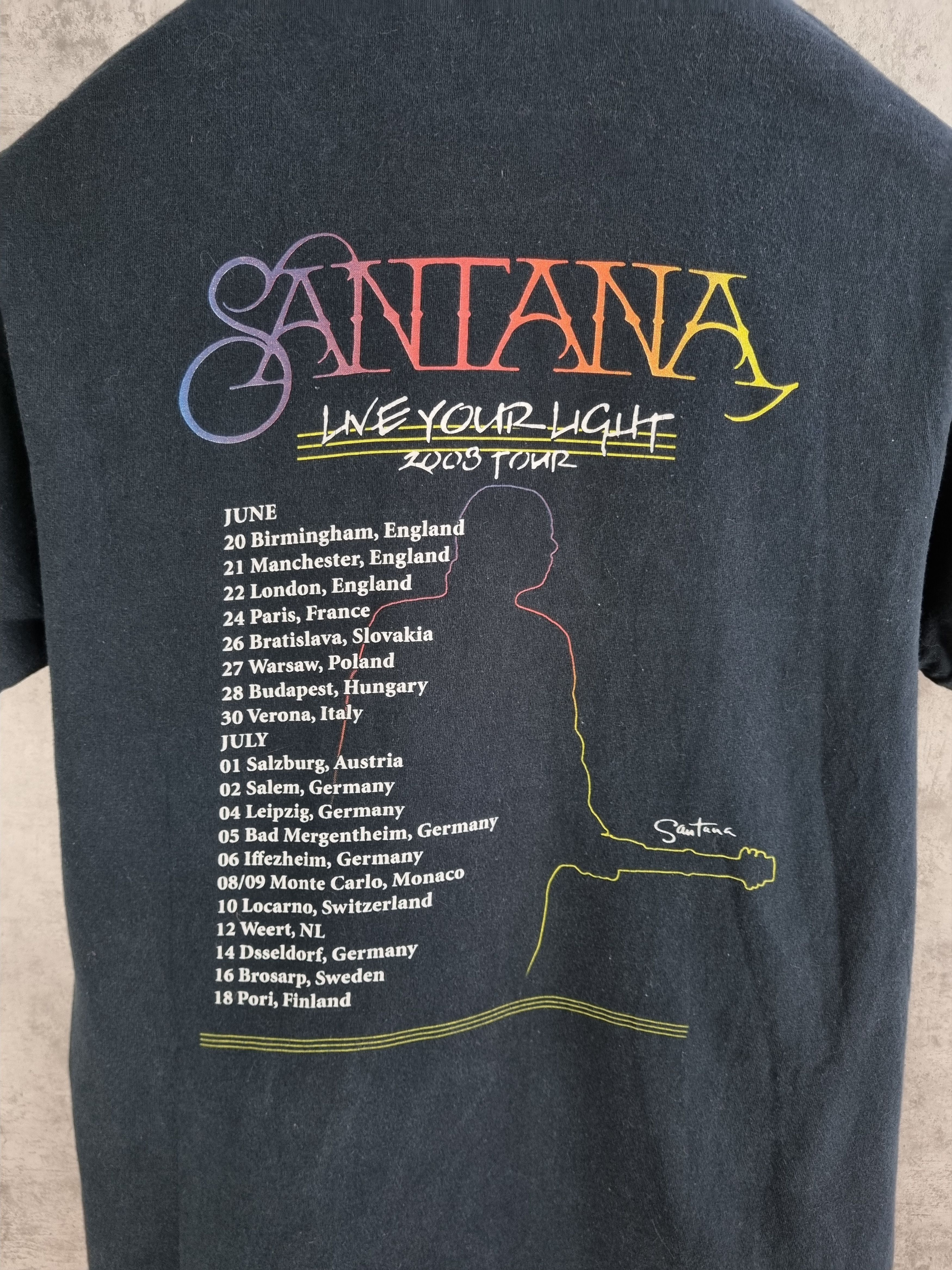 Band Tees Very rare 2003 SANTANA Tour tee shirt Vintage Size US M / EU 48-50 / 2 - 4 Thumbnail