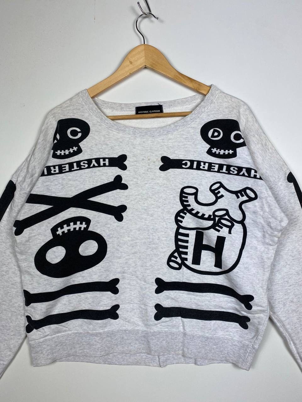 Hysteric Glamour Vintage Hysteric Glamour Skeleton Horror Punk Sweatshirt Size US L / EU 52-54 / 3 - 4 Thumbnail