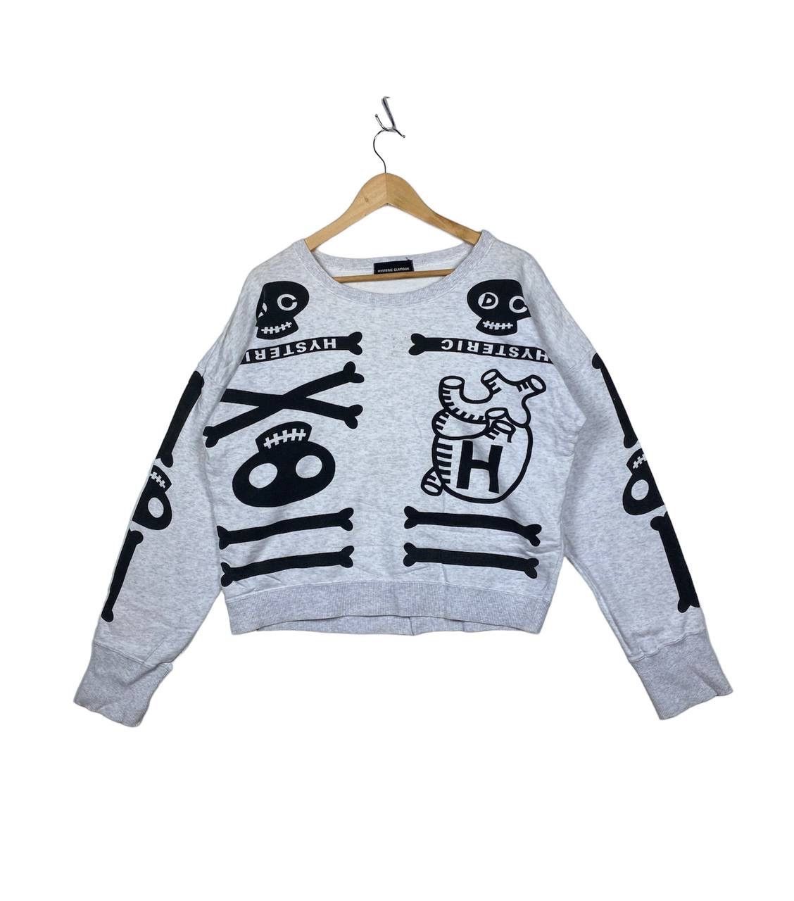 Hysteric Glamour Vintage Hysteric Glamour Skeleton Horror Punk Sweatshirt Size US L / EU 52-54 / 3 - 1 Thumbnail