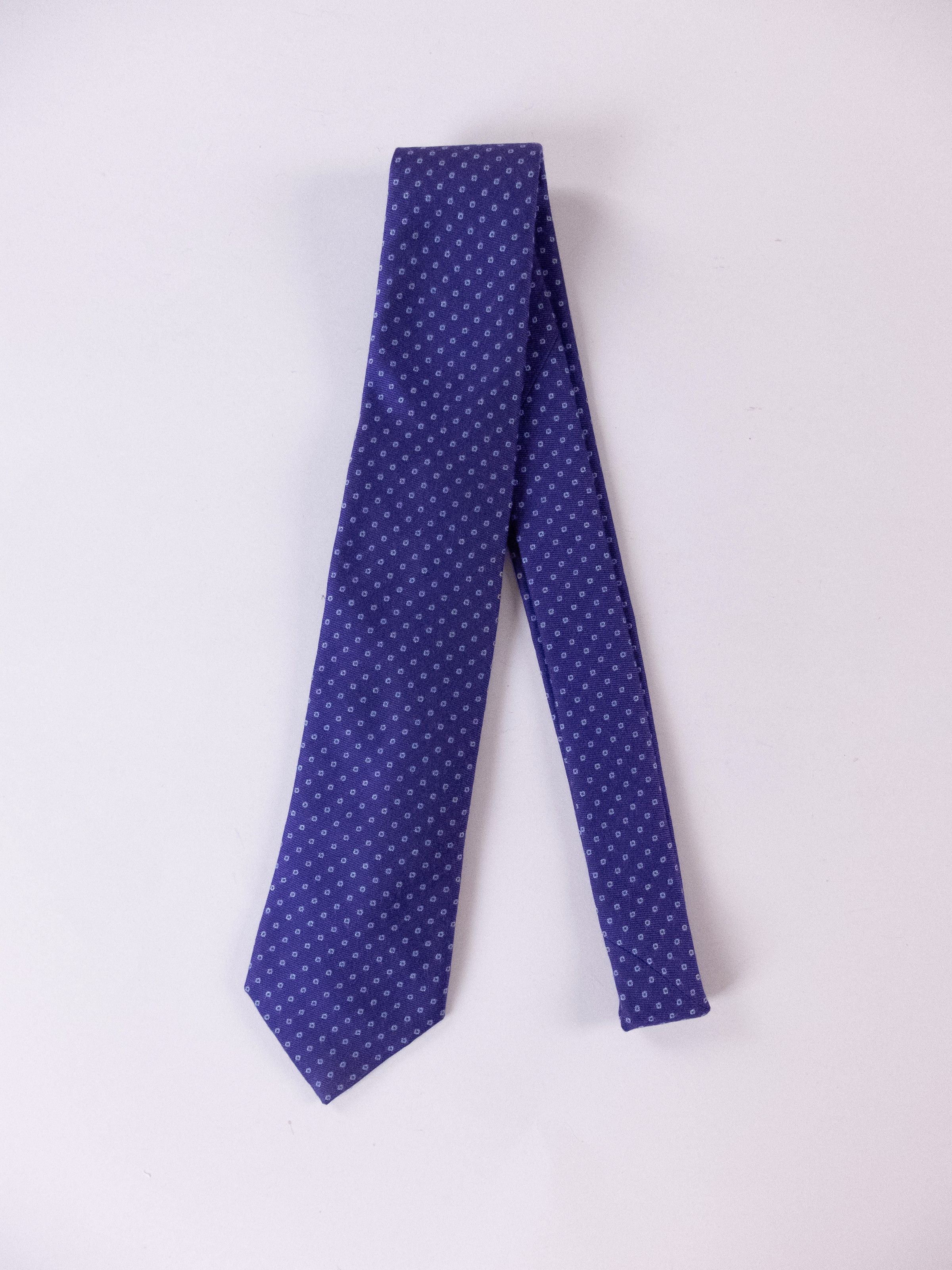 Canali CANALI purple mini circle motif woven silk tie authentic NWT Size ONE SIZE - 1 Thumbnail