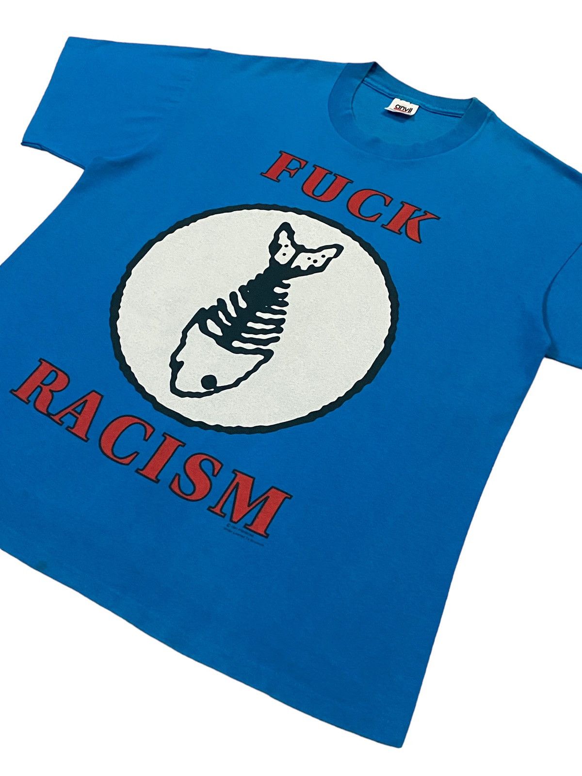 Band Tees × Vintage Rare🔥🔥Vintage 91 “FISHBONE”Fuck Racism Size US L / EU 52-54 / 3 - 16 Thumbnail