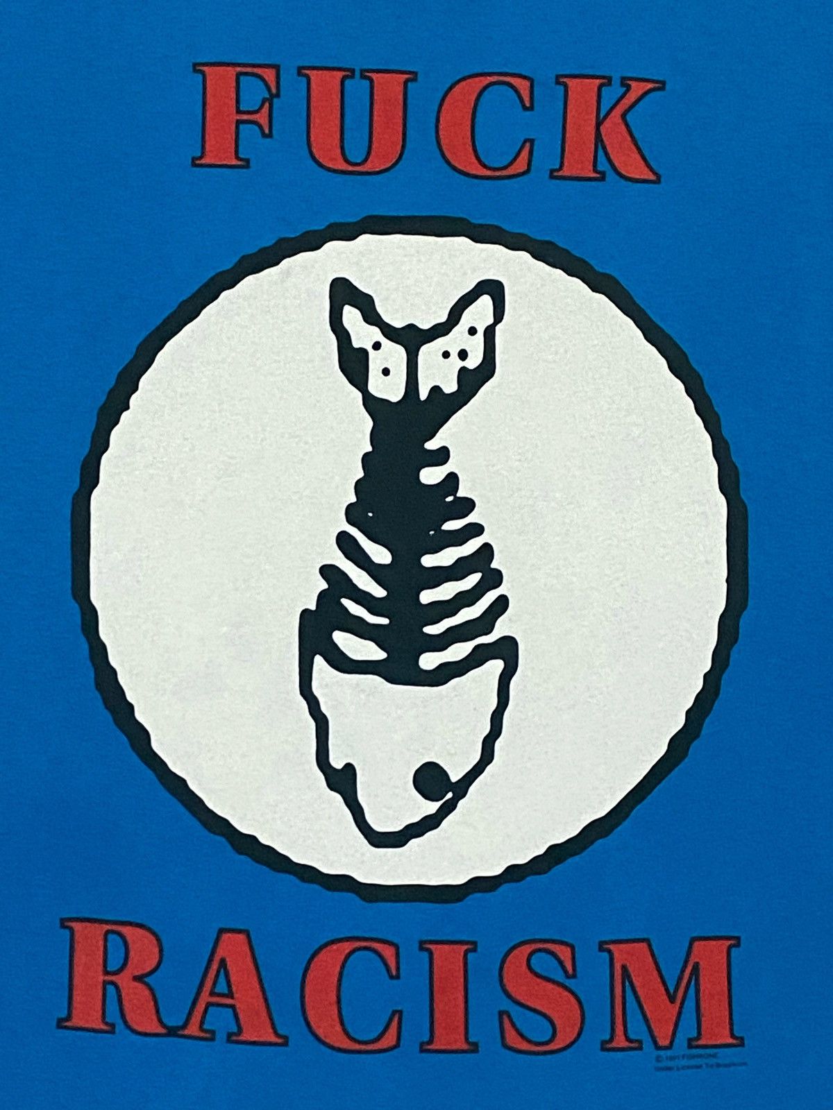 Band Tees × Vintage Rare🔥🔥Vintage 91 “FISHBONE”Fuck Racism Size US L / EU 52-54 / 3 - 11 Thumbnail