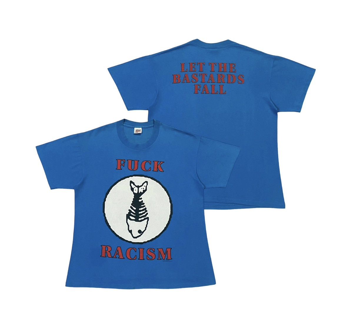 Band Tees × Vintage Rare🔥🔥Vintage 91 “FISHBONE”Fuck Racism Size US L / EU 52-54 / 3 - 1 Thumbnail