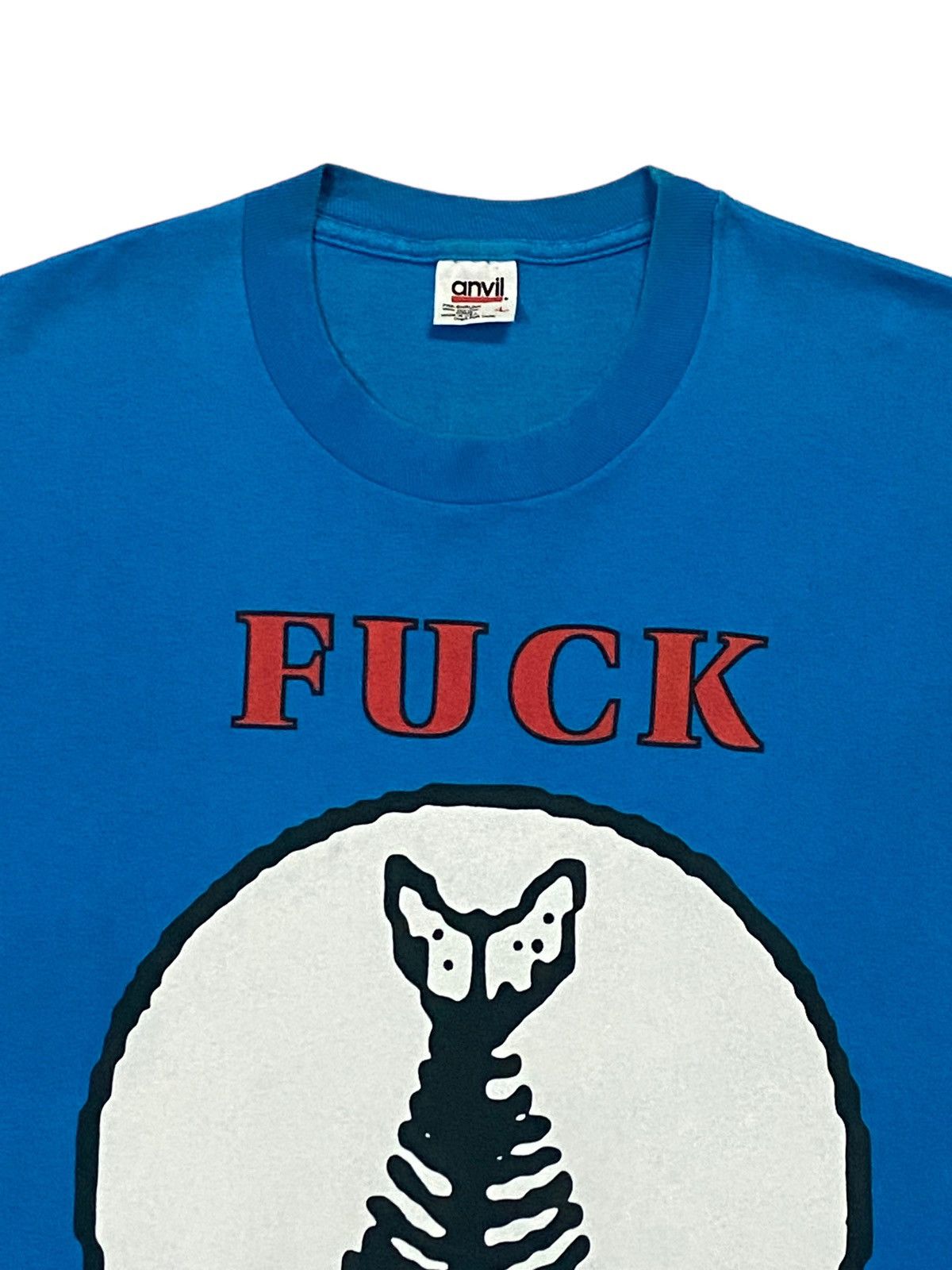 Band Tees × Vintage Rare🔥🔥Vintage 91 “FISHBONE”Fuck Racism Size US L / EU 52-54 / 3 - 13 Thumbnail