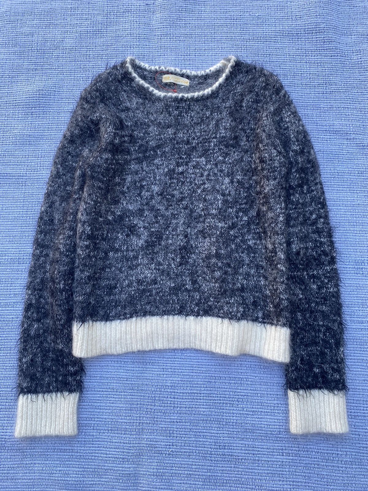 Image of Beams Plus Beams Hearta Mohair Sweater in Grey, Women's (Size Small)