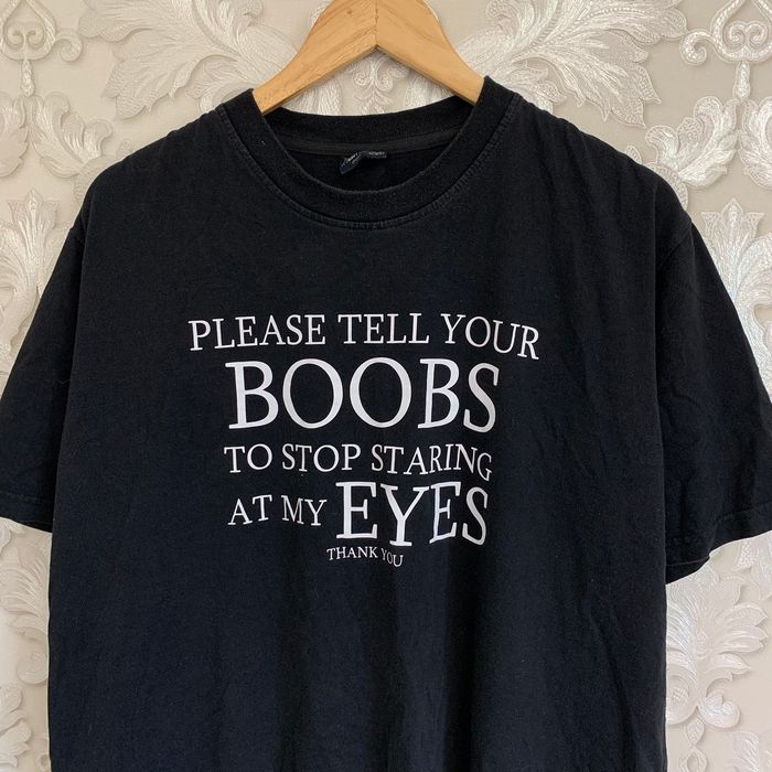 Vintage Vintage Boobs looking for your eyes Crazy naked t shirt