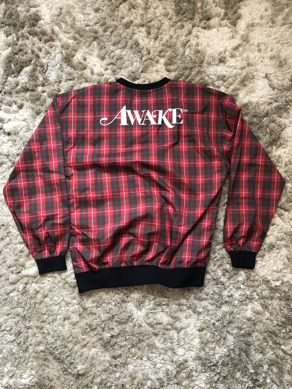 Awake NY Awake Plaid Checkered Windbreaker Pullover Size US L / EU 52-54 / 3 - 1 Thumbnail