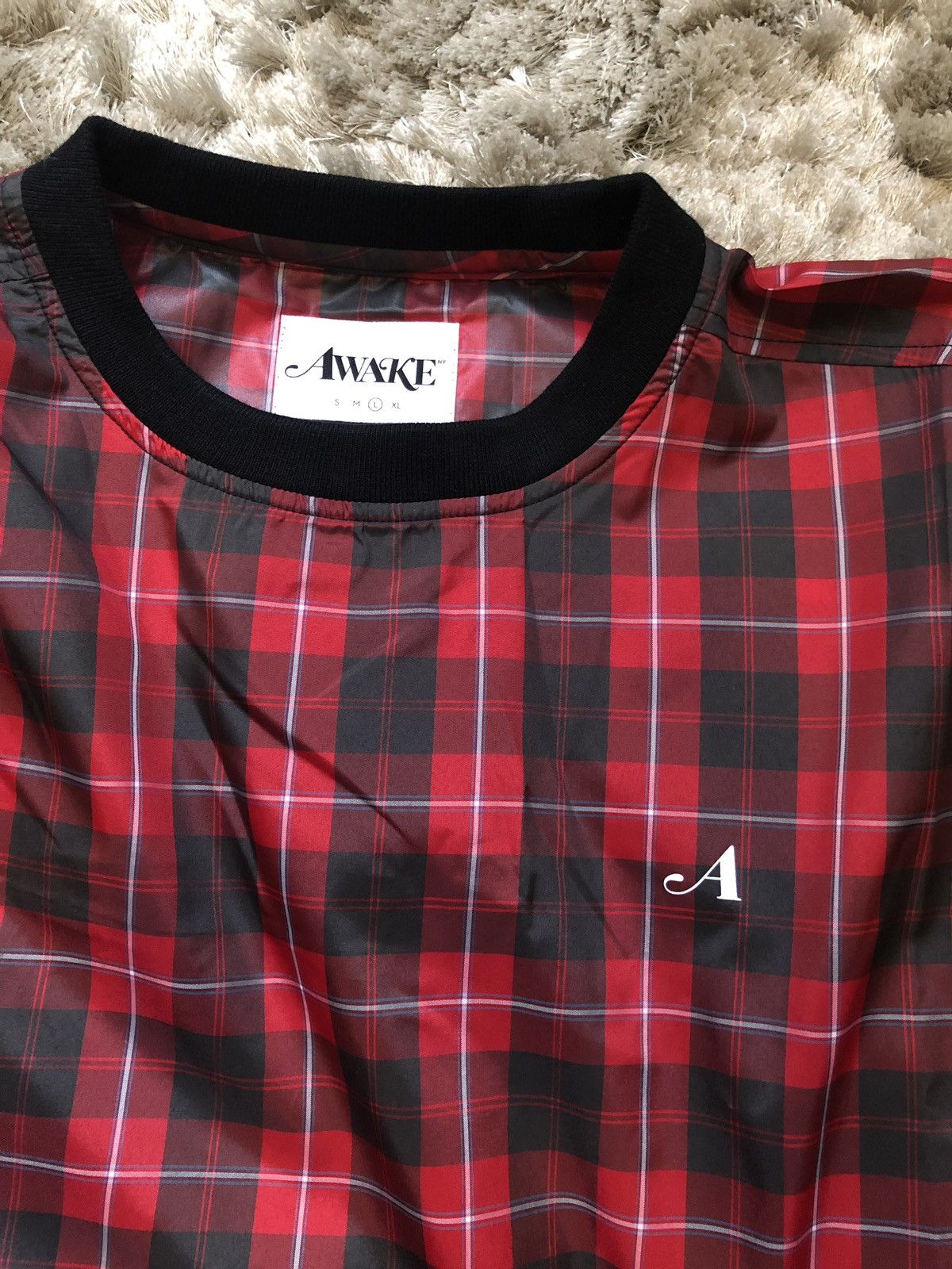 Awake NY Awake Plaid Checkered Windbreaker Pullover Size US L / EU 52-54 / 3 - 3 Thumbnail
