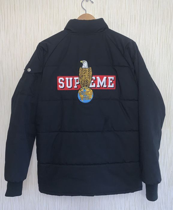 Supreme Supreme Rare FW12 eagle mechanics puffer jacket | Grailed