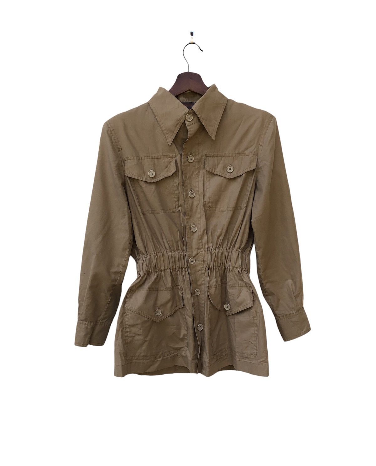 image of YVES Saint Laurent Bossi Jacket in Brown, Women's (Size Medium)