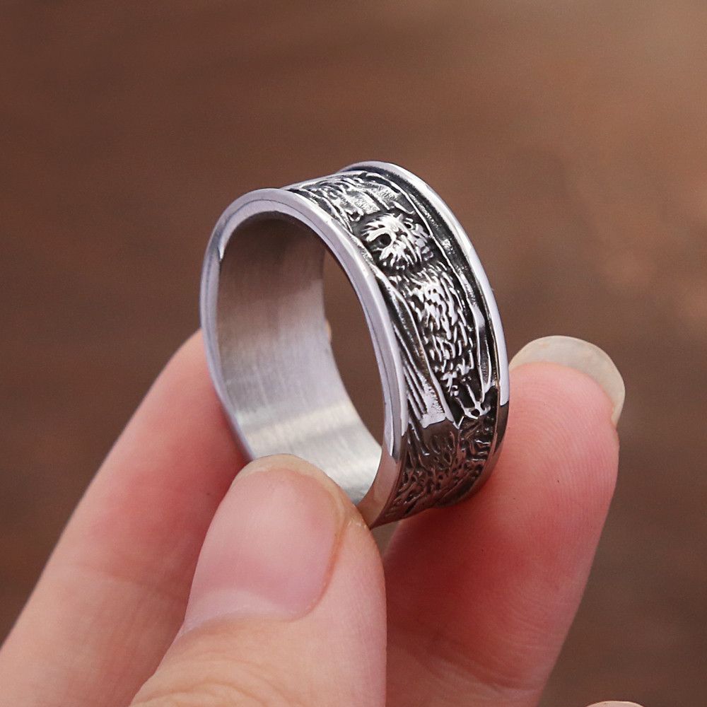 Jewelry Retro Owl Ring Size ONE SIZE - 1 Thumbnail