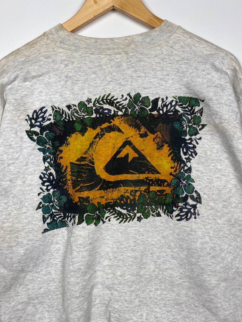 Quicksilver × Quiksilver Iconic Vintage 90s Quicksilver Big Logo Pullover Sweatshirt Size US L / EU 52-54 / 3 - 3 Thumbnail