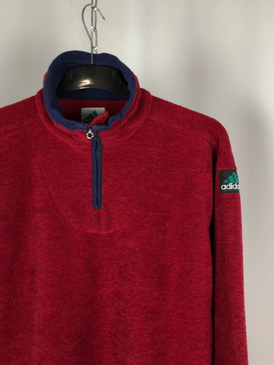 Adidas Adidas equipment fleece 1/3 zip size M red Size US M / EU 48-50 / 2 - 2 Thumbnail