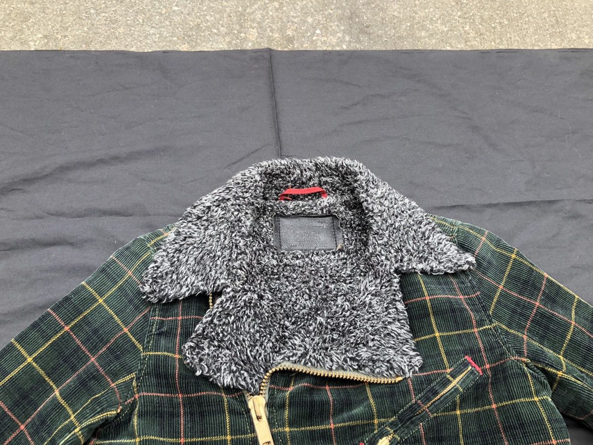 Levi's 2004 Levi’s Redloops Sherpa Double Collar Corduroy Jacket Size US XS / EU 42 / 0 - 5 Thumbnail