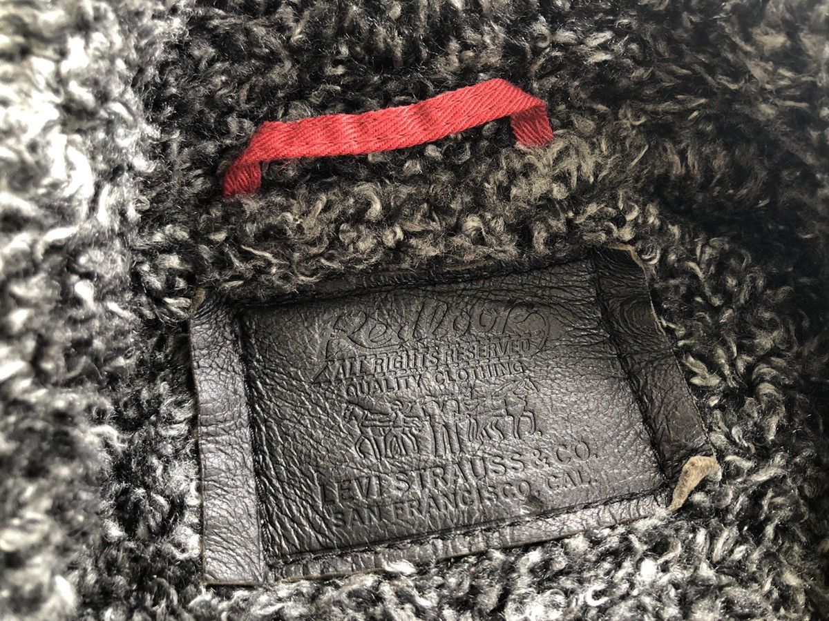 Levi's 2004 Levi’s Redloops Sherpa Double Collar Corduroy Jacket Size US XS / EU 42 / 0 - 14 Thumbnail