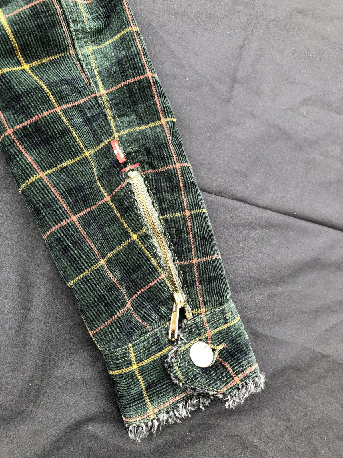 Levi's 2004 Levi’s Redloops Sherpa Double Collar Corduroy Jacket Size US XS / EU 42 / 0 - 12 Thumbnail
