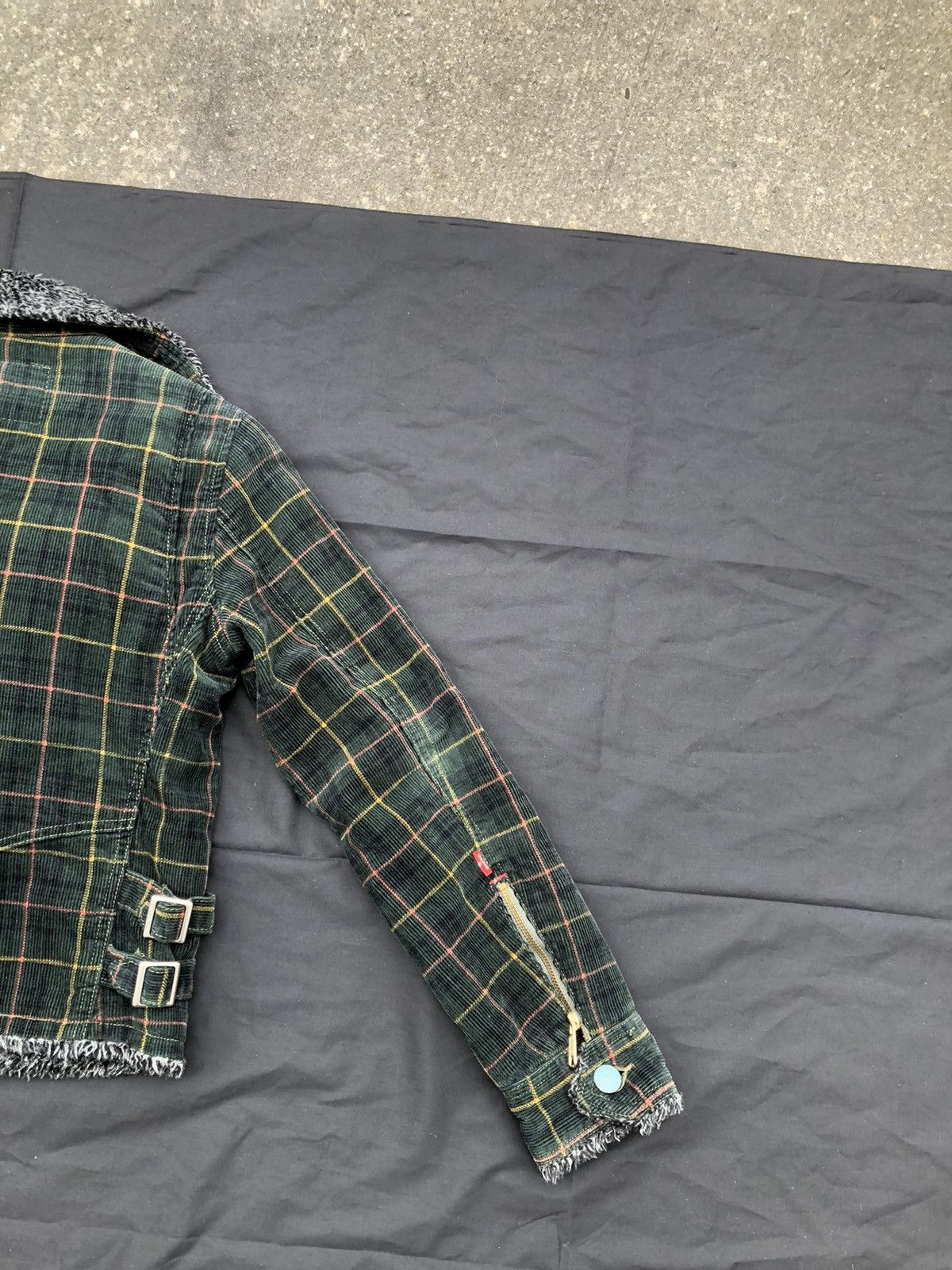Levi's 2004 Levi’s Redloops Sherpa Double Collar Corduroy Jacket Size US XS / EU 42 / 0 - 11 Thumbnail