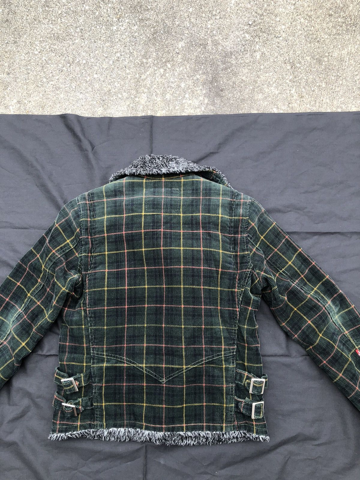 Levi's 2004 Levi’s Redloops Sherpa Double Collar Corduroy Jacket Size US XS / EU 42 / 0 - 8 Thumbnail