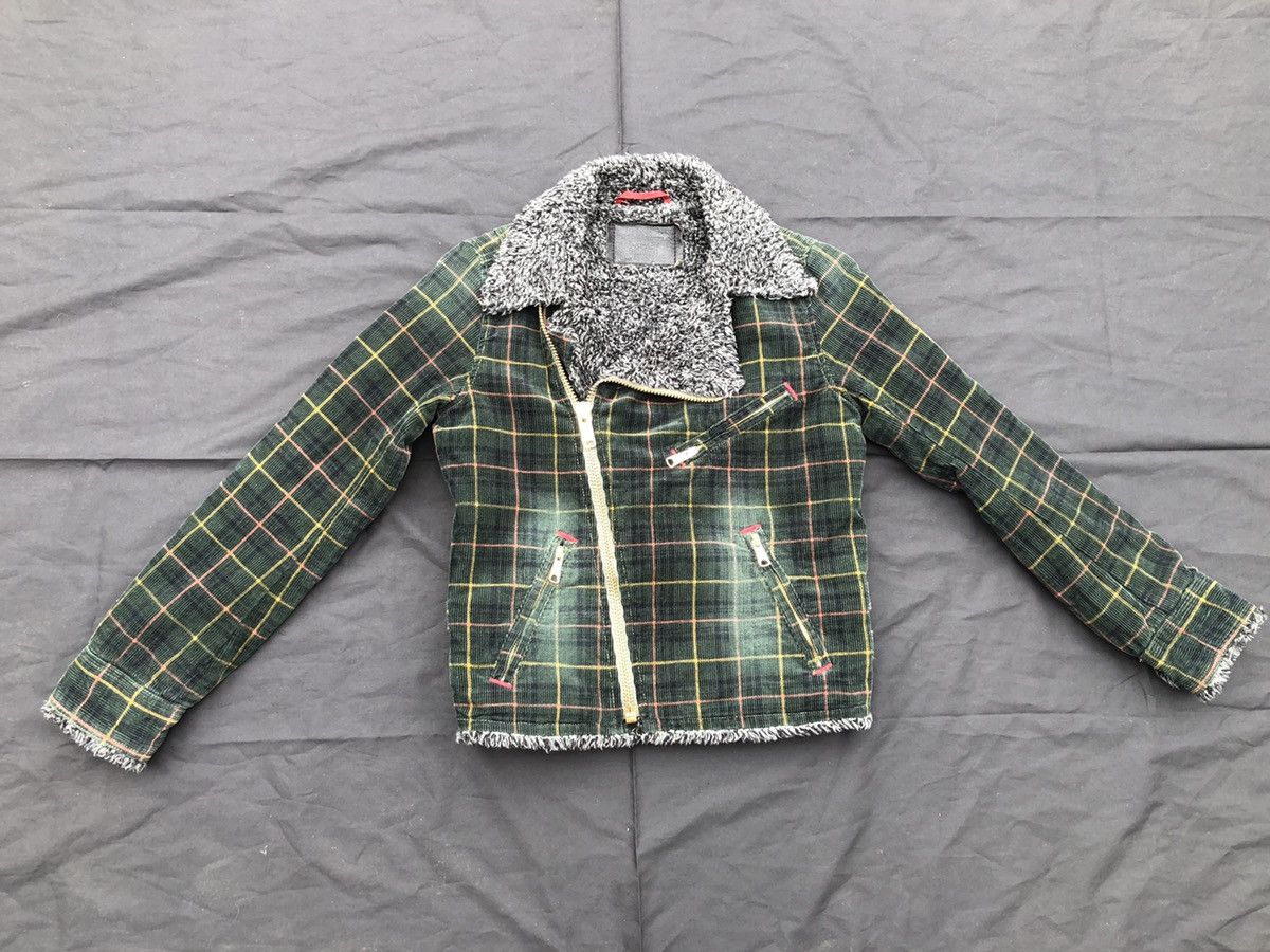 Levi's 2004 Levi’s Redloops Sherpa Double Collar Corduroy Jacket Size US XS / EU 42 / 0 - 1 Thumbnail