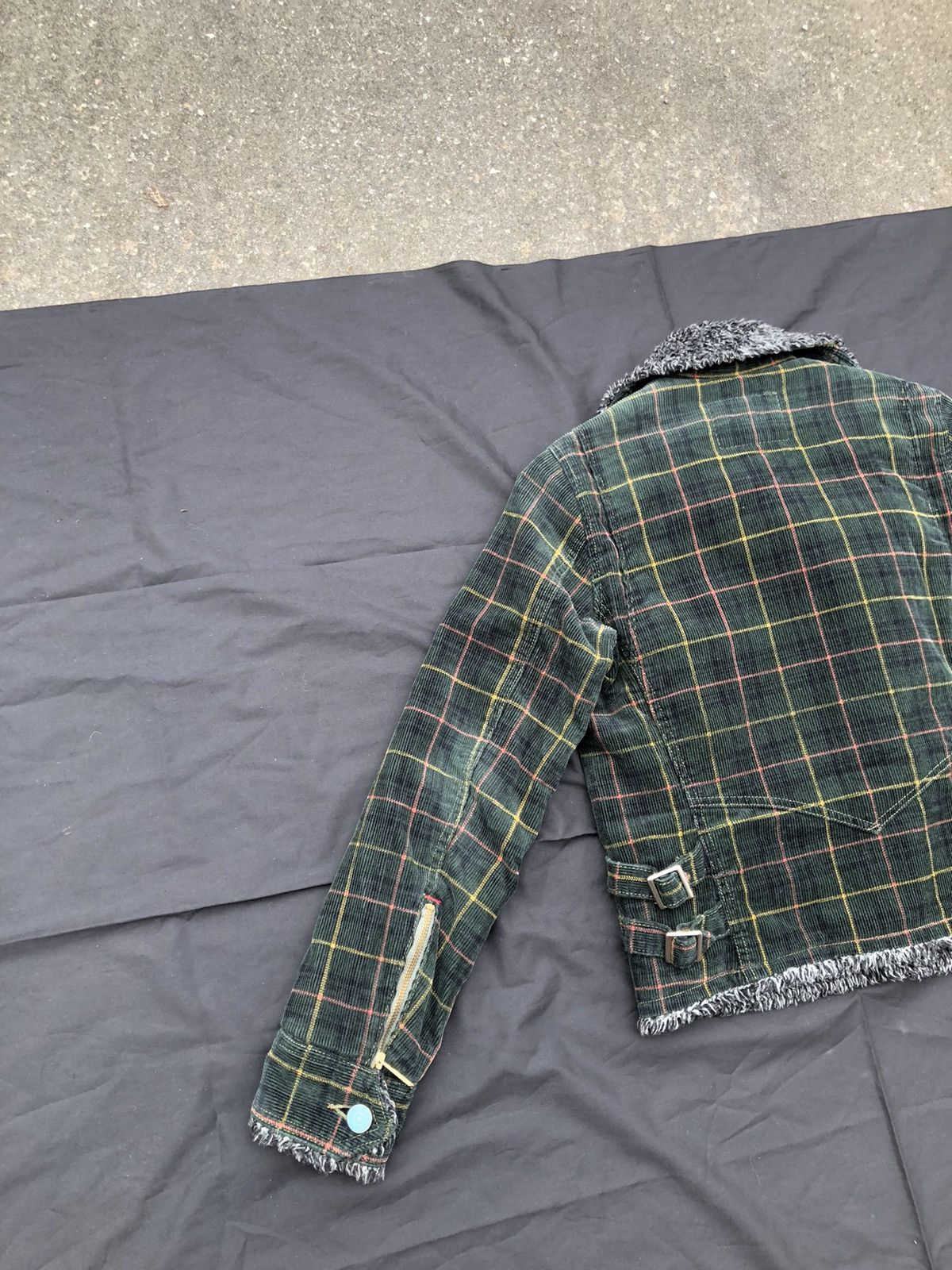Levi's 2004 Levi’s Redloops Sherpa Double Collar Corduroy Jacket Size US XS / EU 42 / 0 - 9 Thumbnail