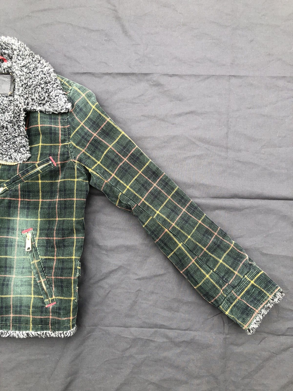 Levi's 2004 Levi’s Redloops Sherpa Double Collar Corduroy Jacket Size US XS / EU 42 / 0 - 4 Thumbnail