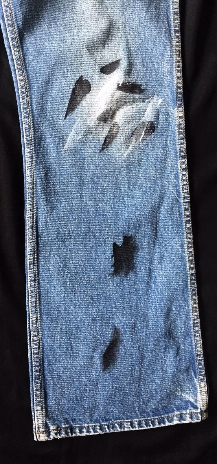 Vintage Vintage Roebucks Flare Jeans Custom Paint Size US 36 / EU 52 - 5 Thumbnail