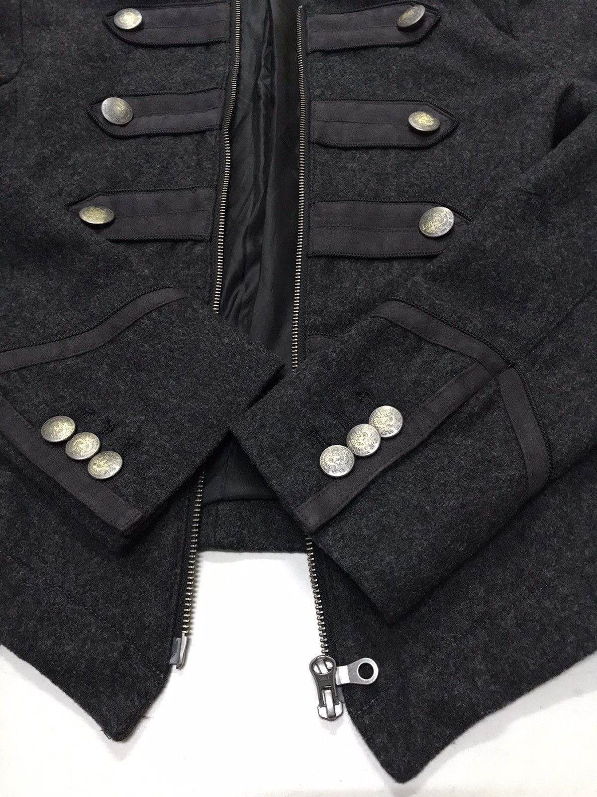Japanese Brand × PPFM PPFM cropped wool zipper jacket Size US M / EU 48-50 / 2 - 6 Thumbnail