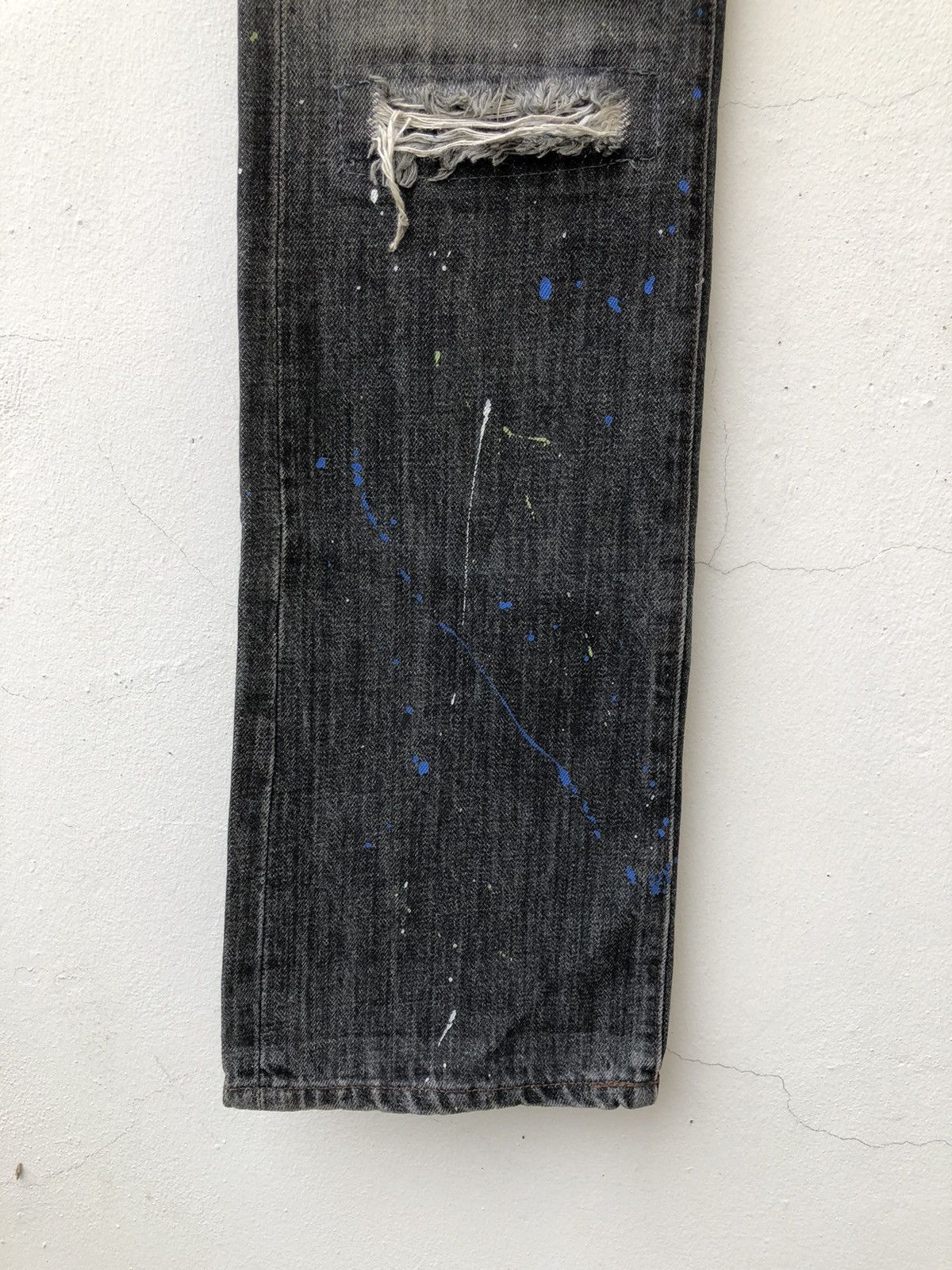 Schlussel Vintage Schlussel Schlussel Japan Rips Distress Flare Jeans Size US 31 - 11 Thumbnail