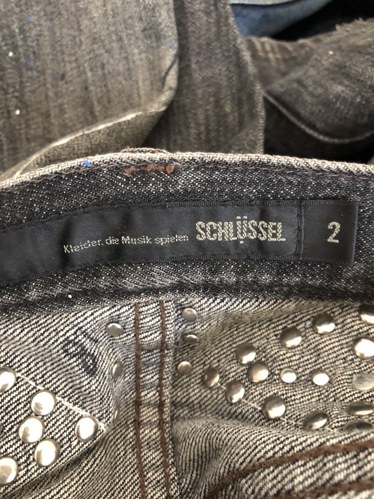 Schlussel Vintage Schlussel Schlussel Japan Rips Distress Flare Jeans Size US 31 - 23 Thumbnail