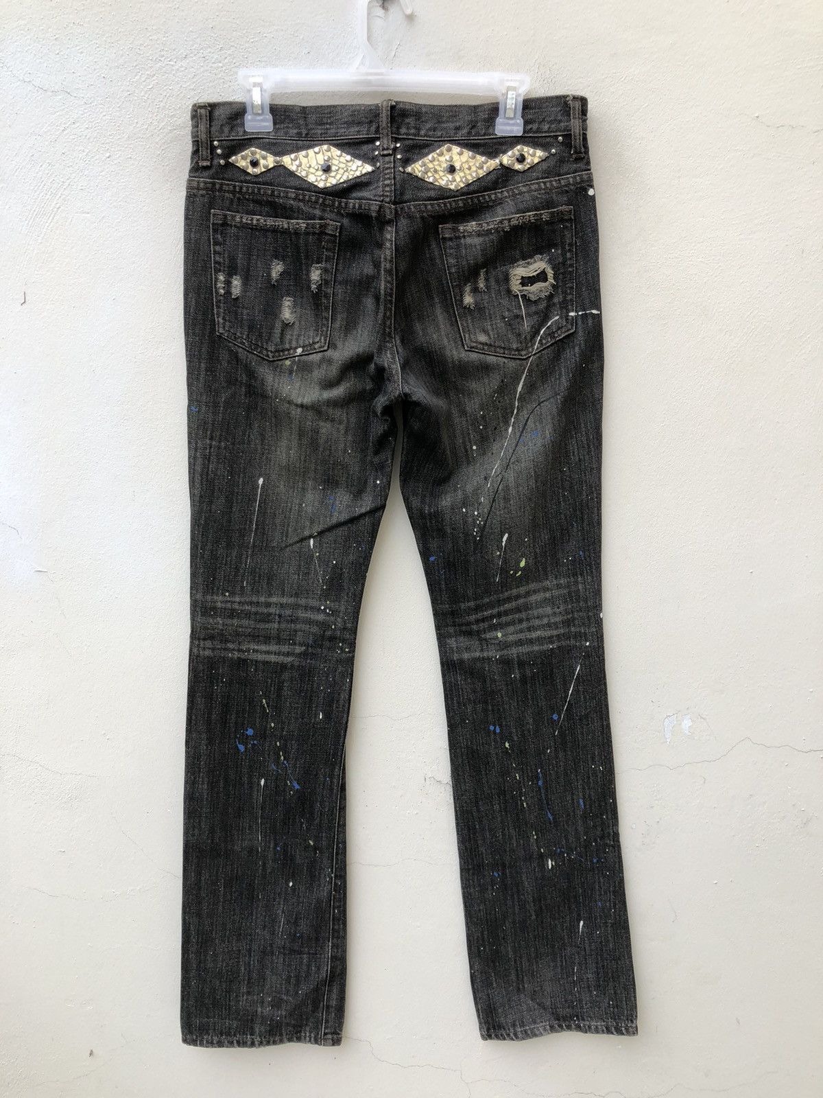 Schlussel Vintage Schlussel Schlussel Japan Rips Distress Flare Jeans Size US 31 - 15 Thumbnail