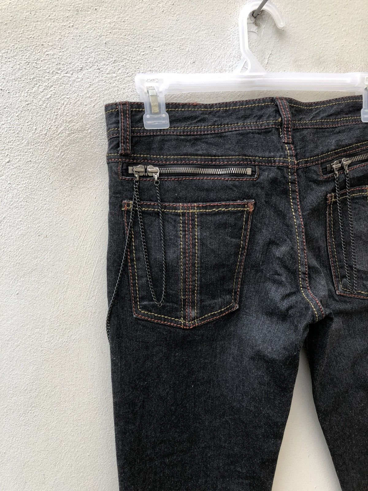 Schlussel Schlussel Japan Black Denim Flare Jeans Size US 29 - 15 Thumbnail