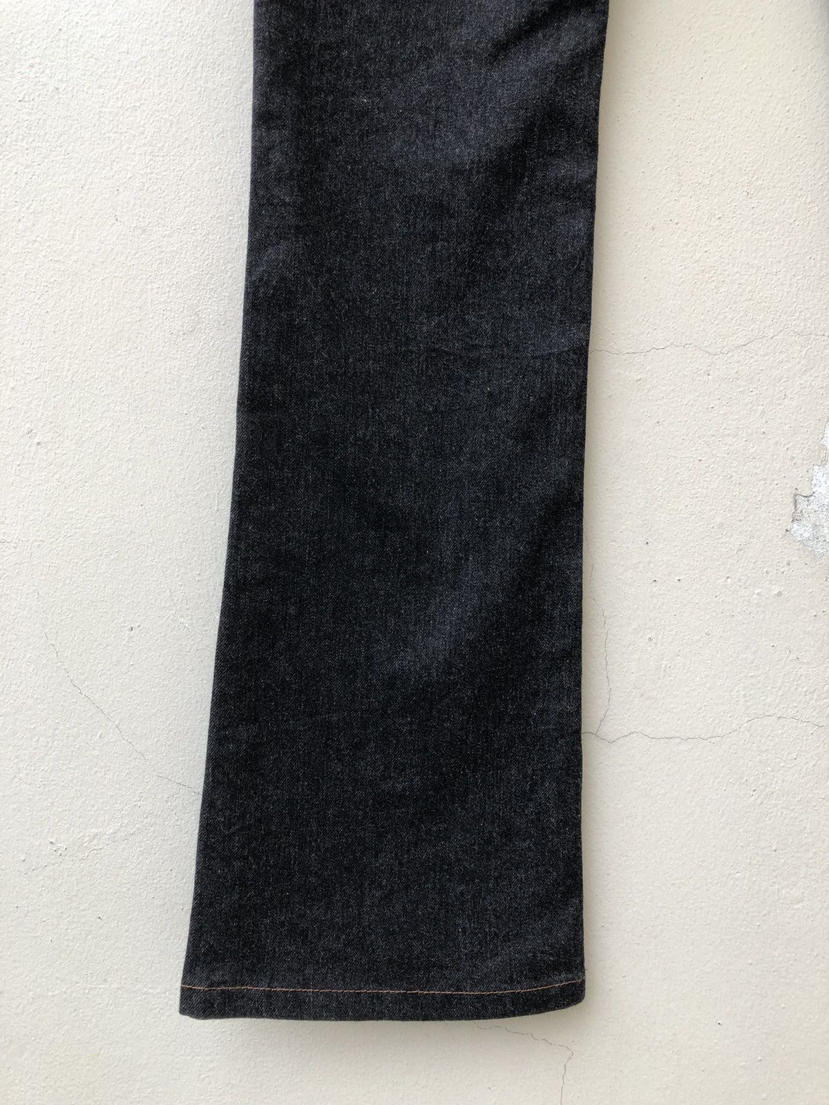 Schlussel Schlussel Japan Black Denim Flare Jeans Size US 29 - 18 Thumbnail