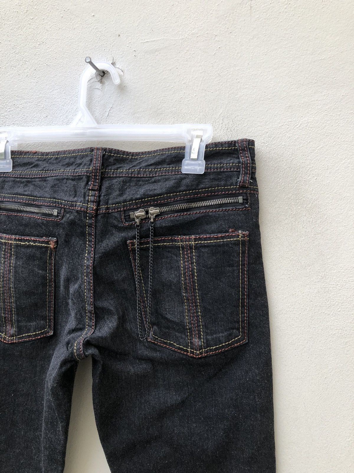 Schlussel Schlussel Japan Black Denim Flare Jeans Size US 29 - 19 Thumbnail