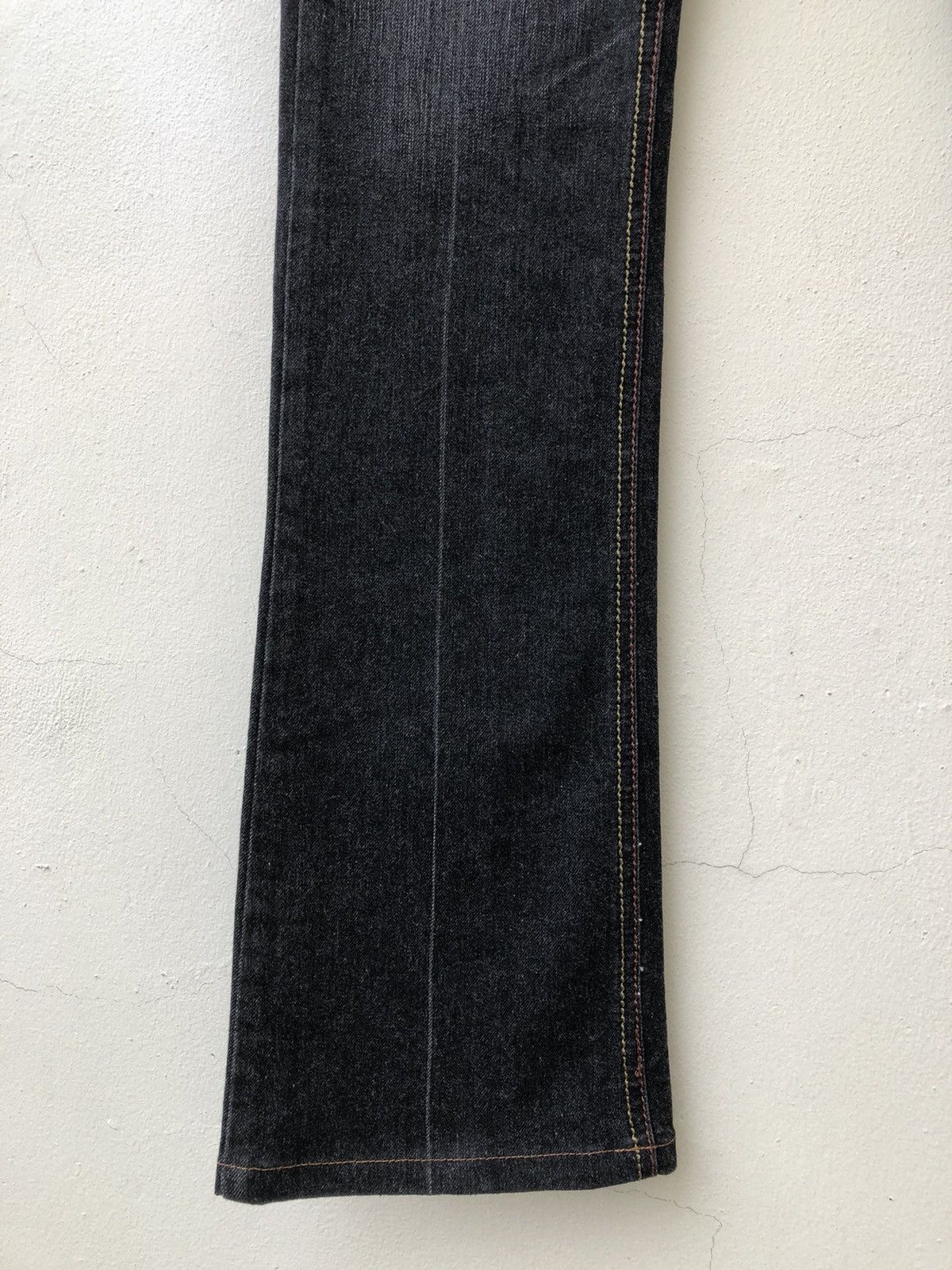 Schlussel Schlussel Japan Black Denim Flare Jeans Size US 29 - 10 Thumbnail