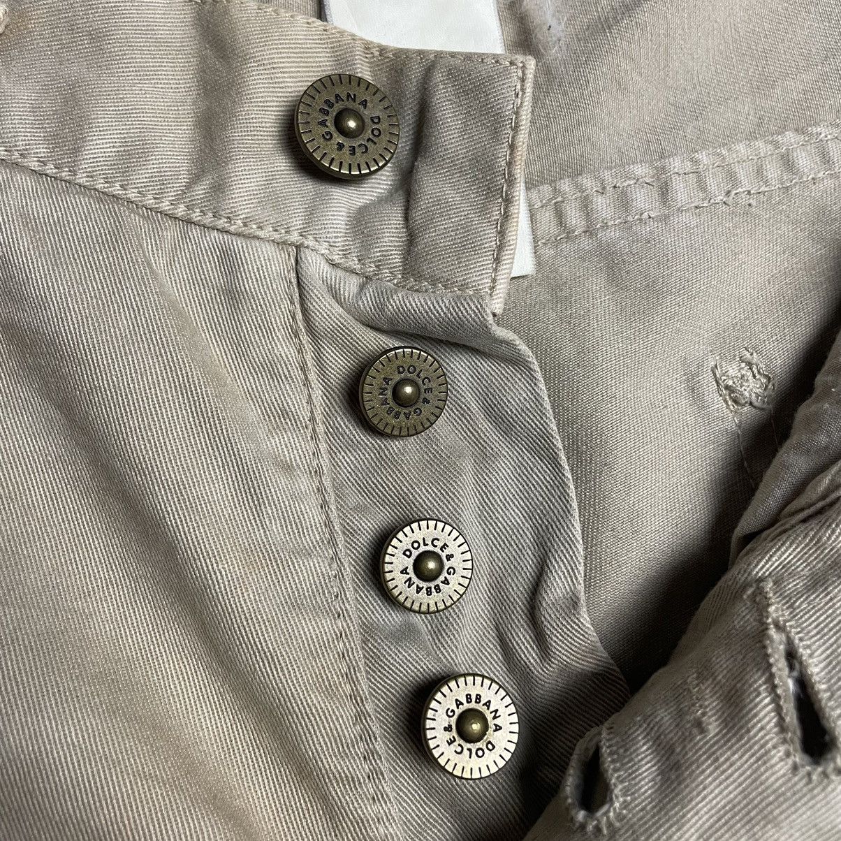Dolce & Gabbana DOLCE & GABBANA DISTRESSED CHINO PANTS Size US 30 / EU 46 - 14 Thumbnail